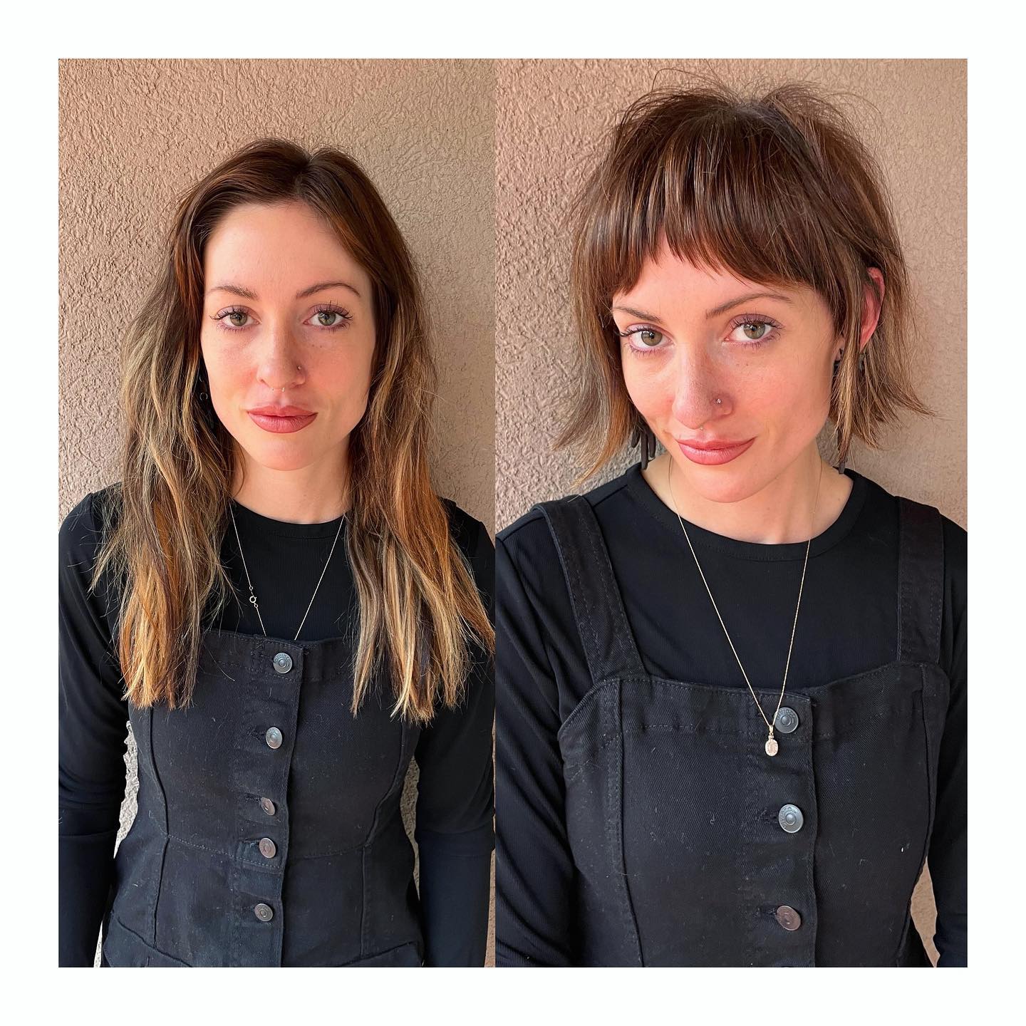 Chic Textured Bob with Baby Bangs