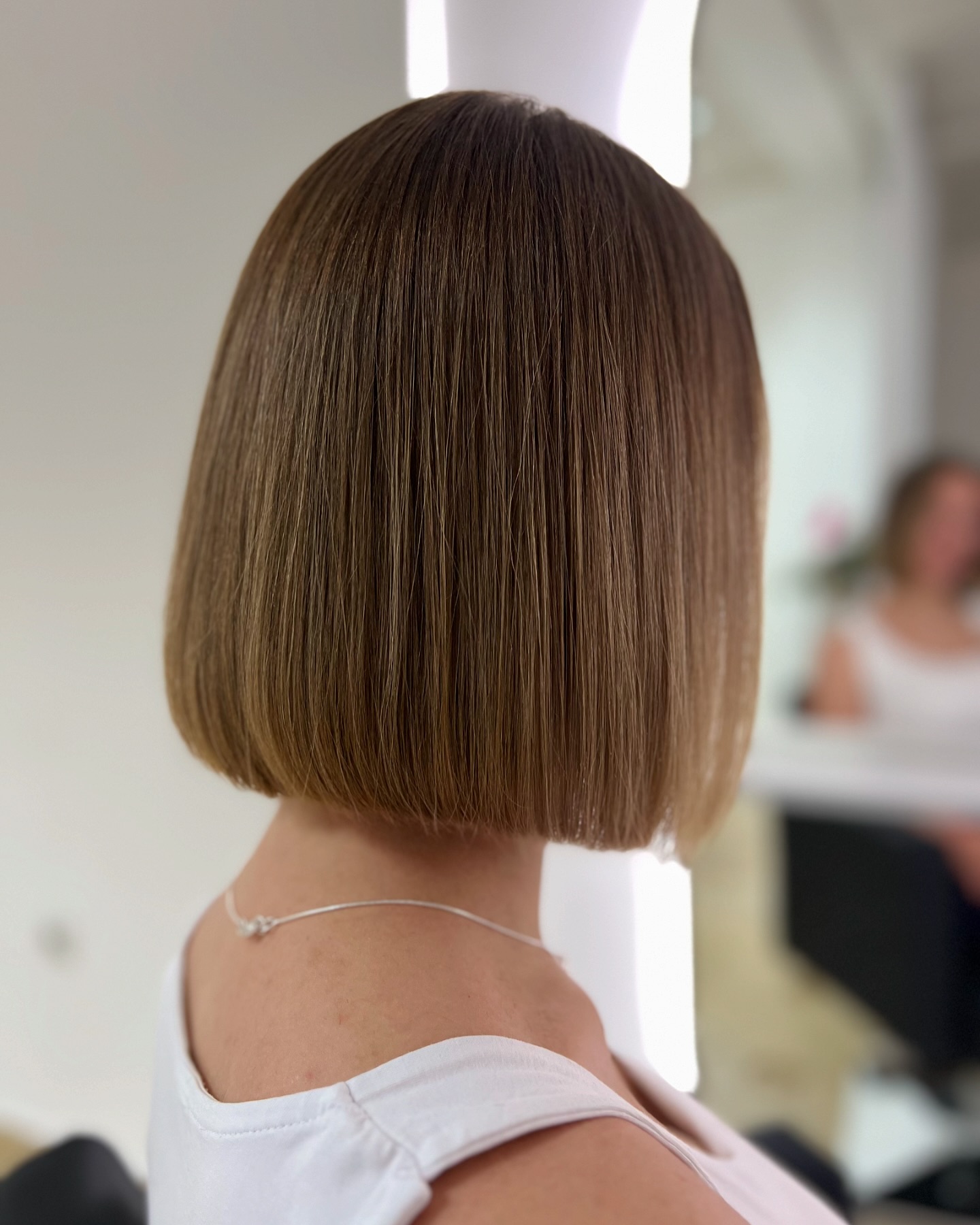Sleek Blunt Bob with Subtle Movement