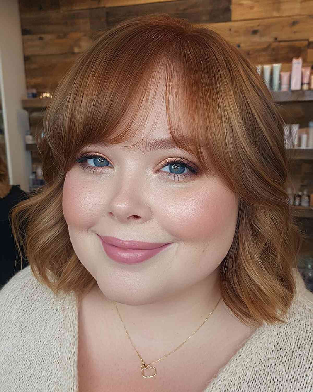 Textured Bob with Soft Bangs