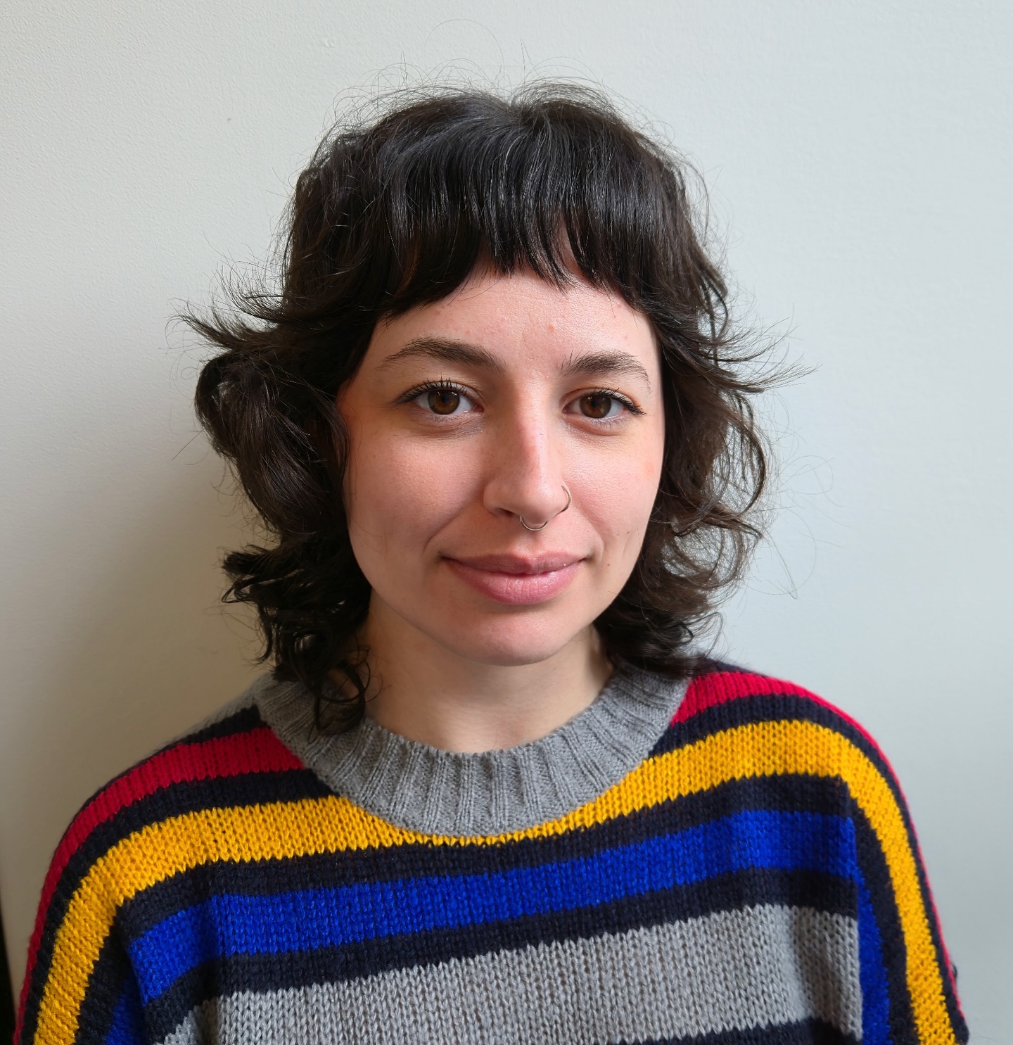 Textured Short Shag with Wispy Bangs