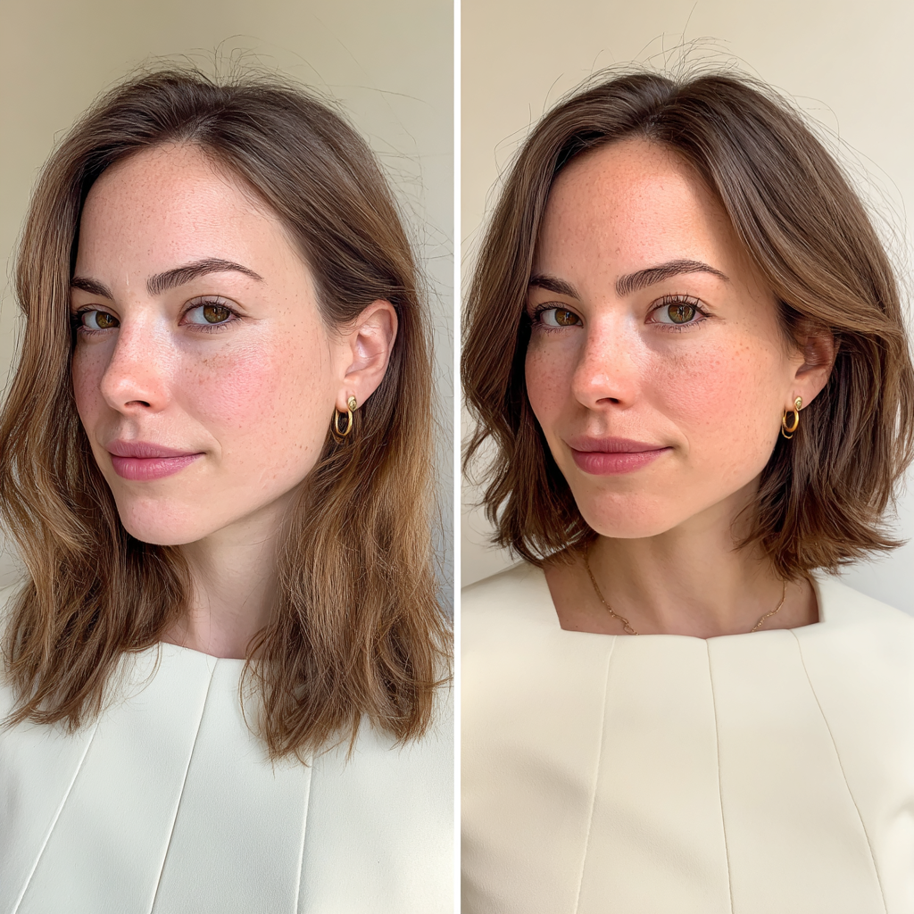 Chic Textured Lob with Soft Edges