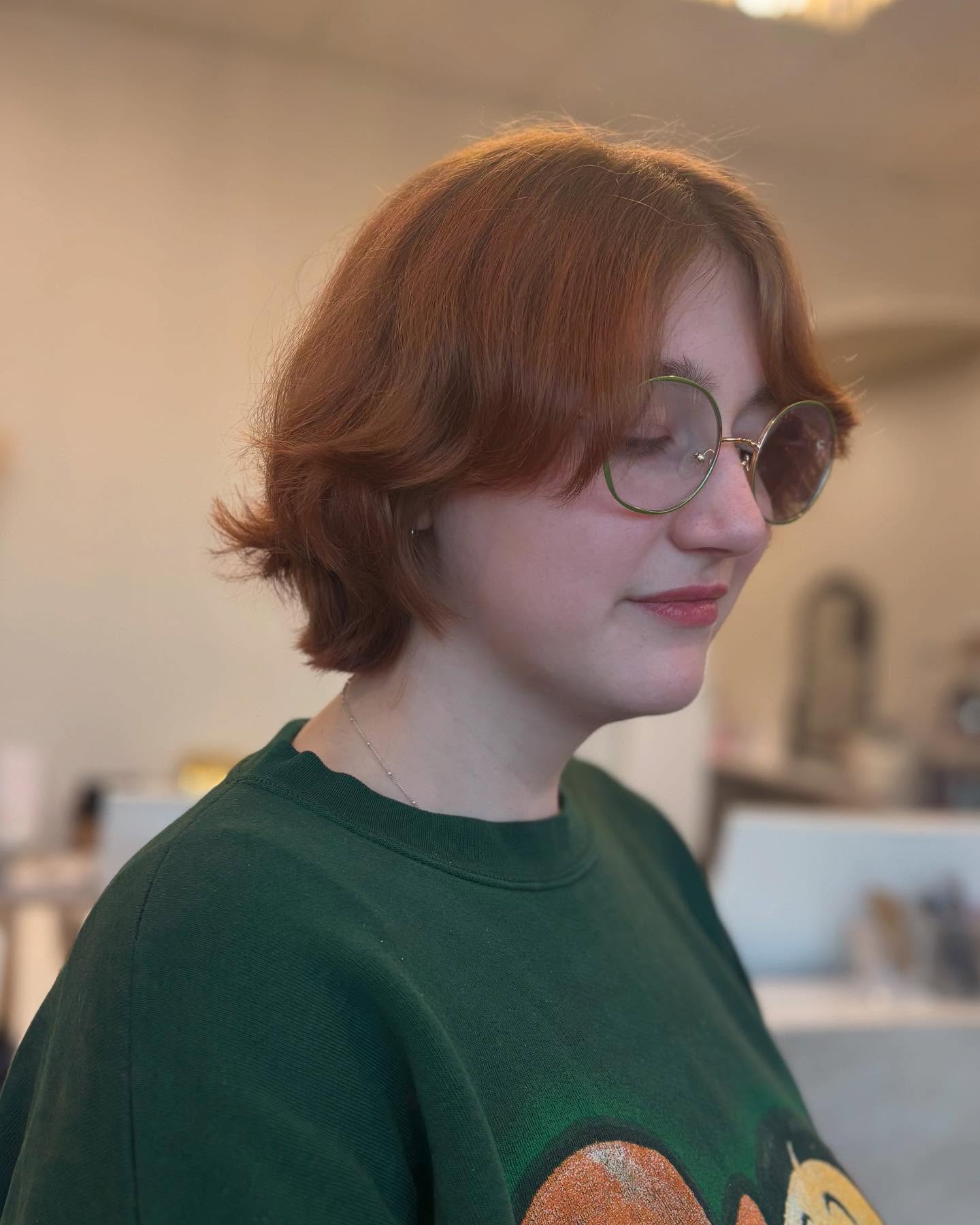 Classic Ginger Bob with Soft Waves