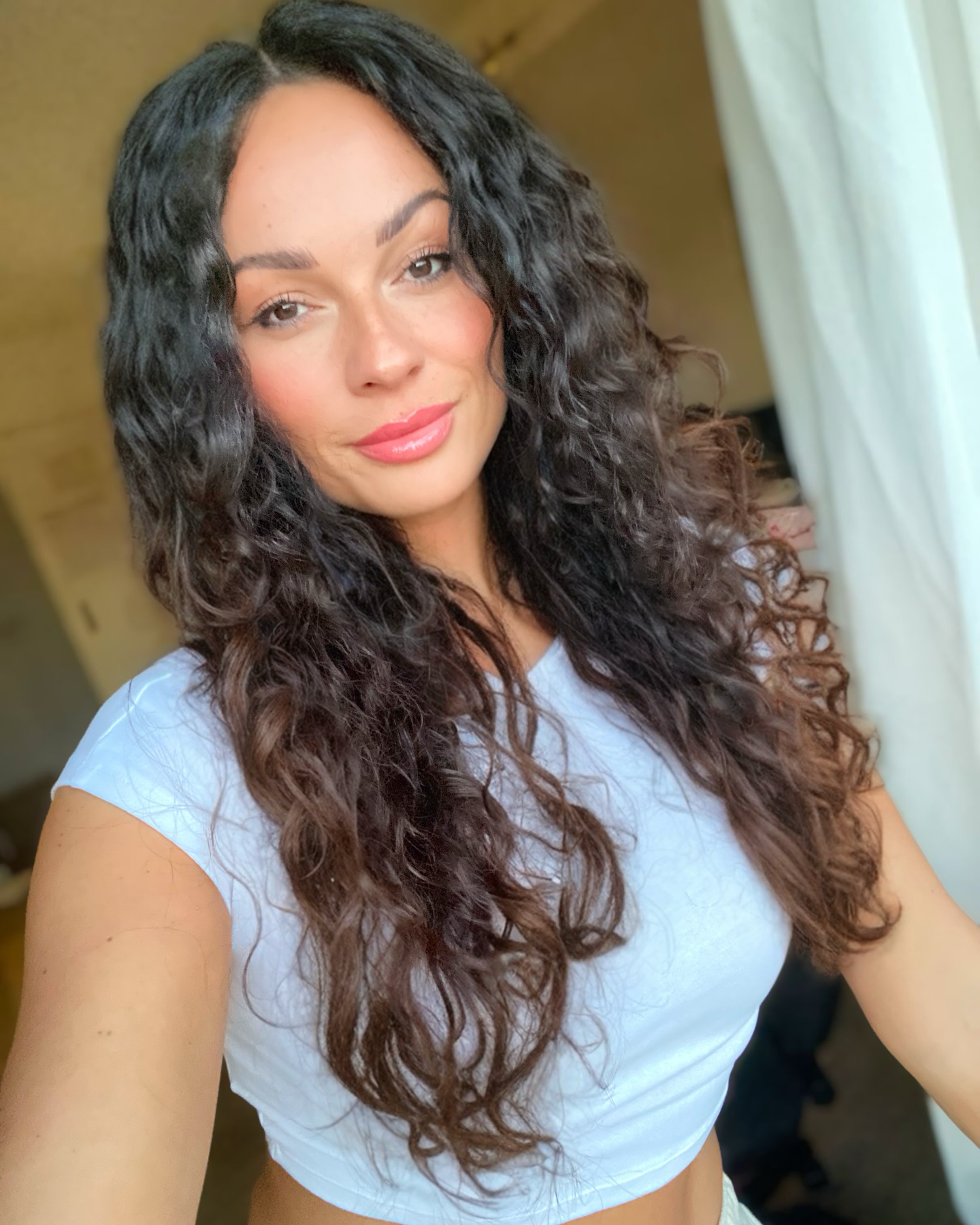 Deep Chestnut Curly Cascade
