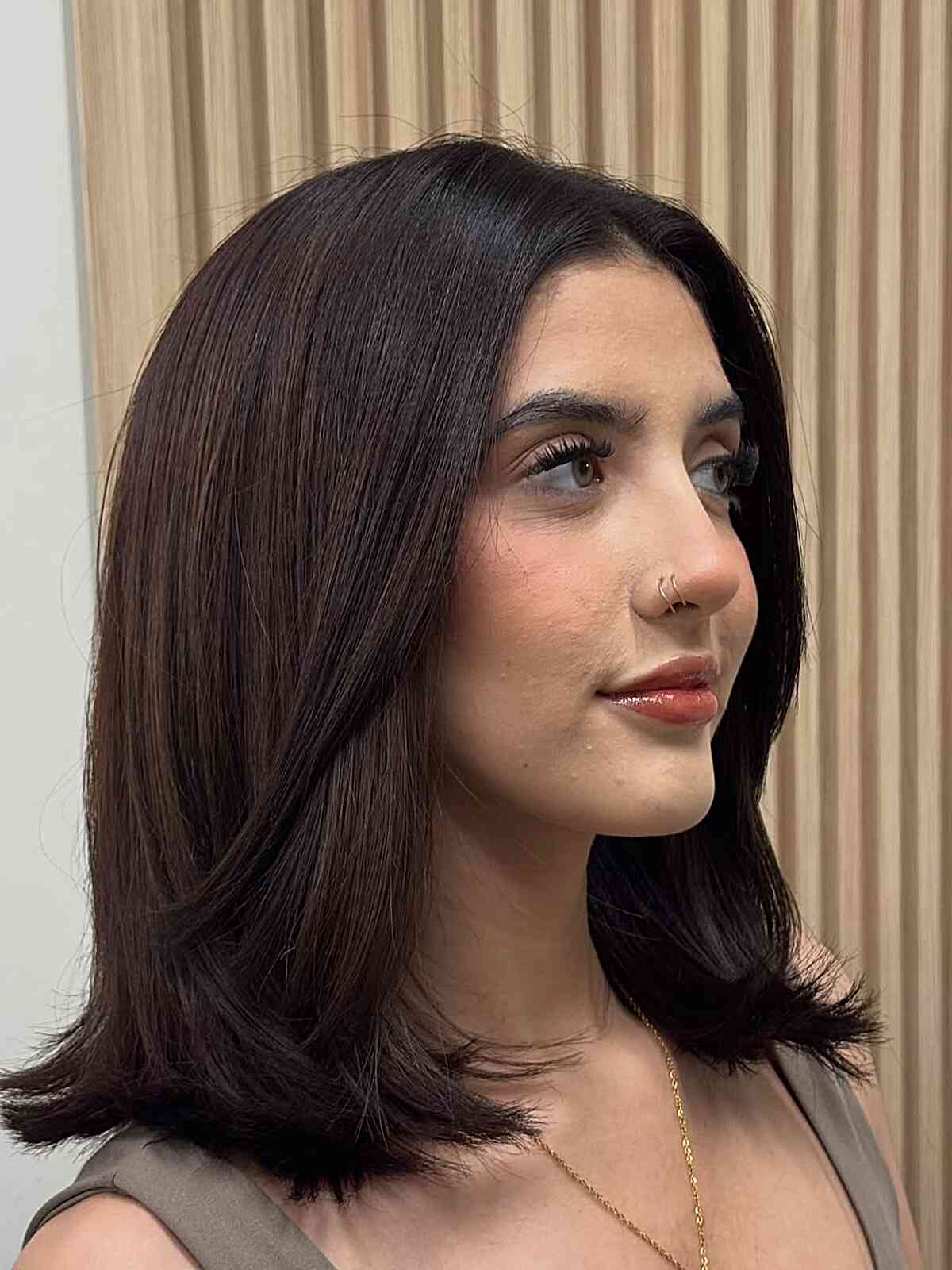 Elegant Medium Length Layered Bob