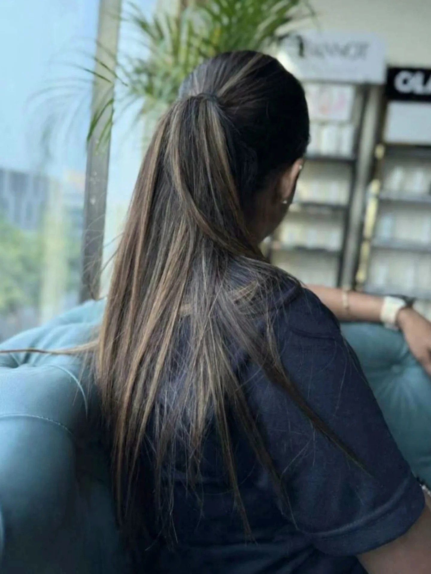 Elegant Tousled Half-Up, Half-Down with Subtle Highlights