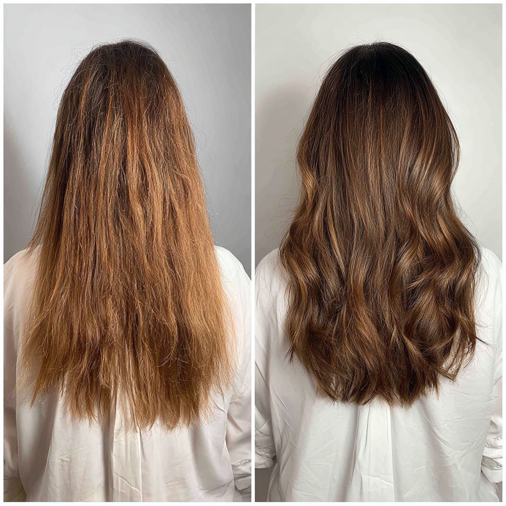 Glossy Chestnut Waves with Natural Movement