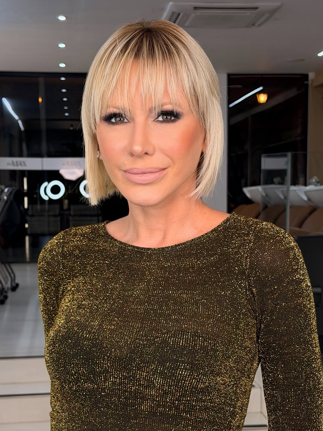 Pristine Platinum Bob with Precision Fringe