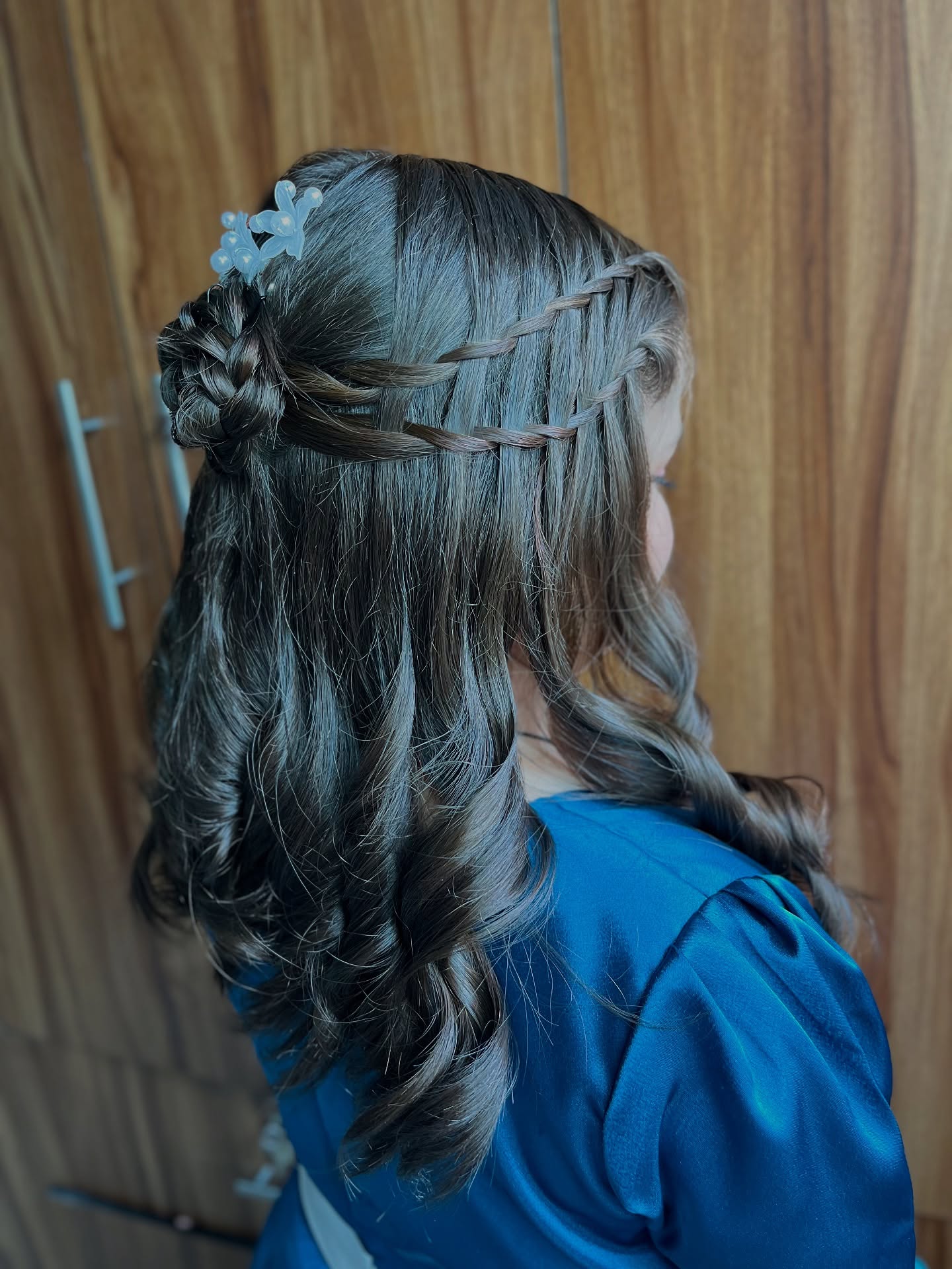 Romantic Braided Crown with Soft Waves