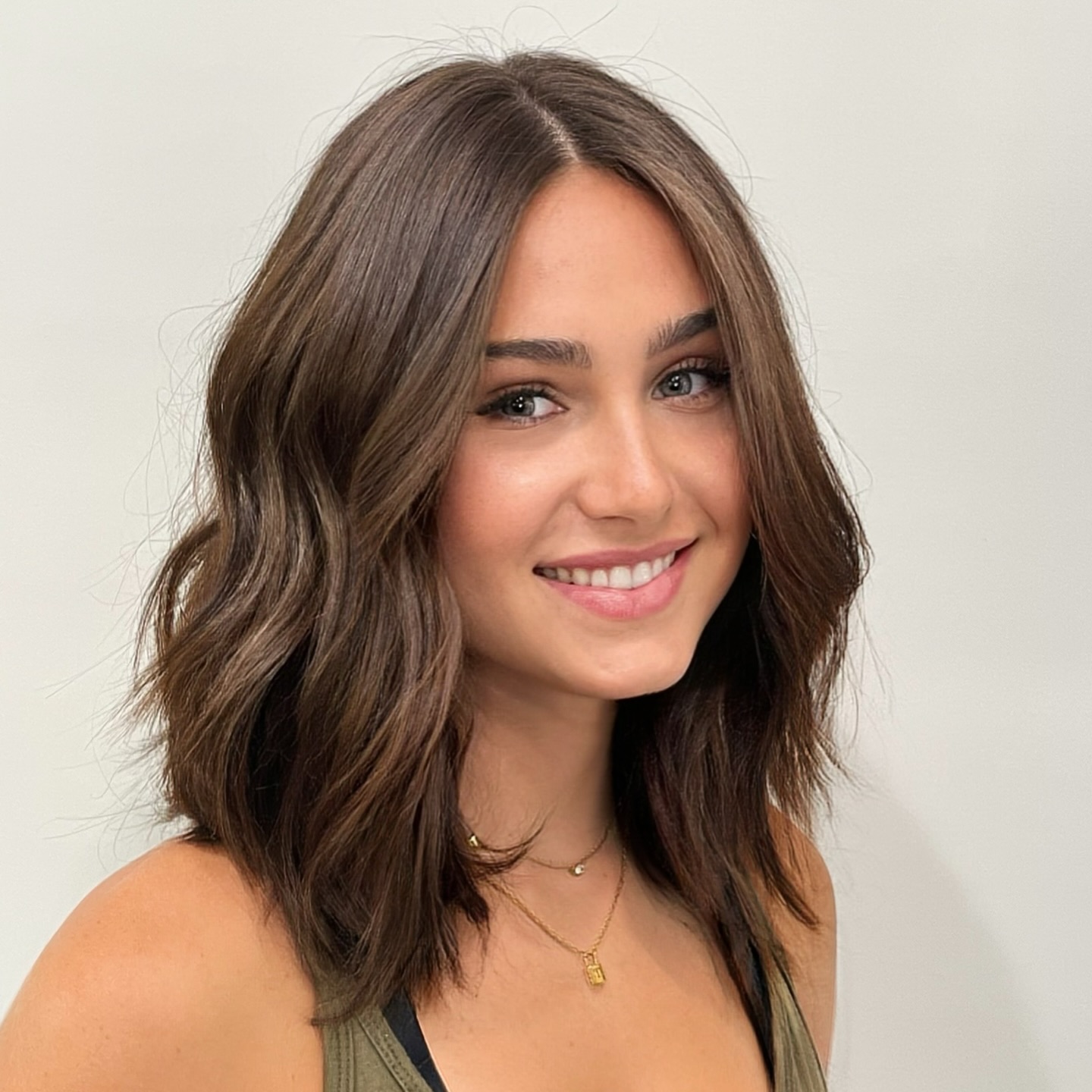 Textured Bronzed Chestnut Waves