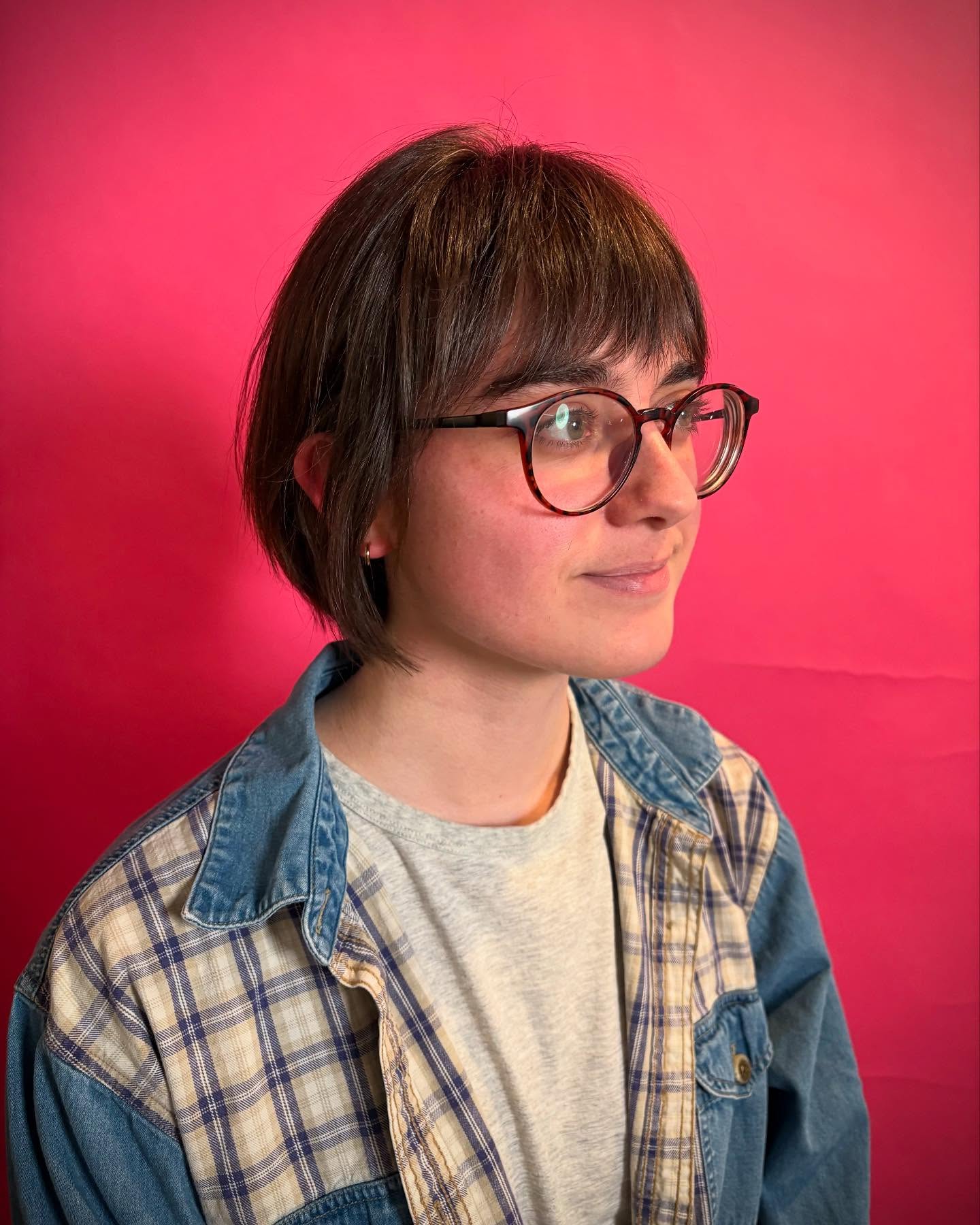 Chic Textured Bob with Soft Bangs