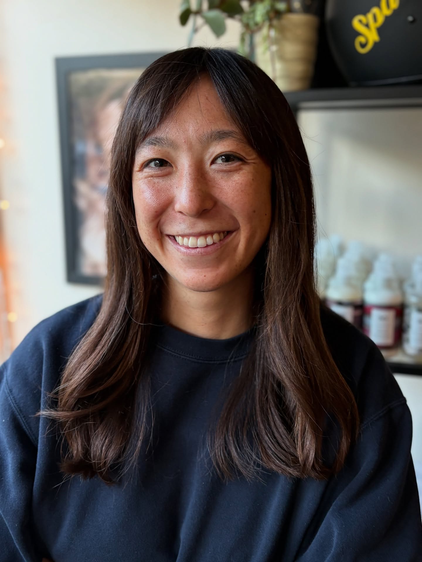 Effortless Chestnut Tousle with Natural Ends