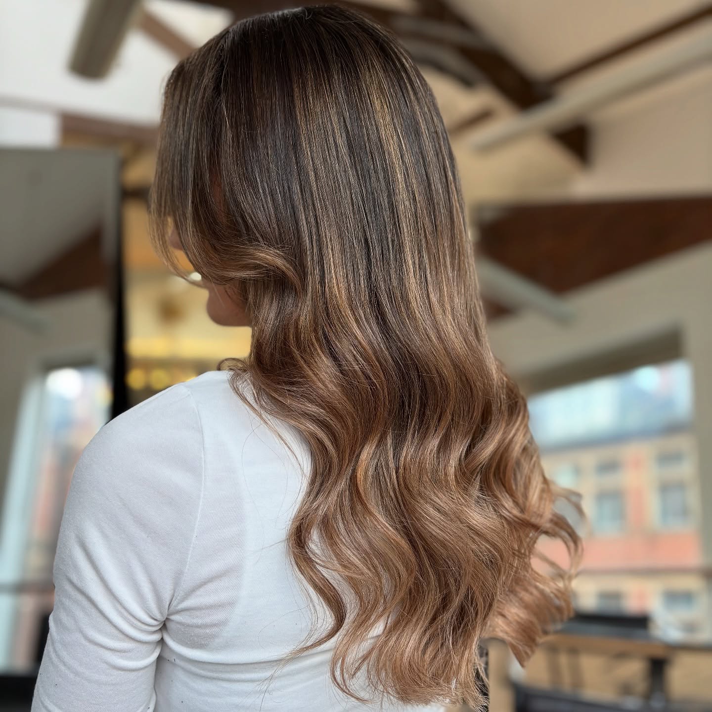 Elegant Deep Brunette with Toasted Caramel Swirls