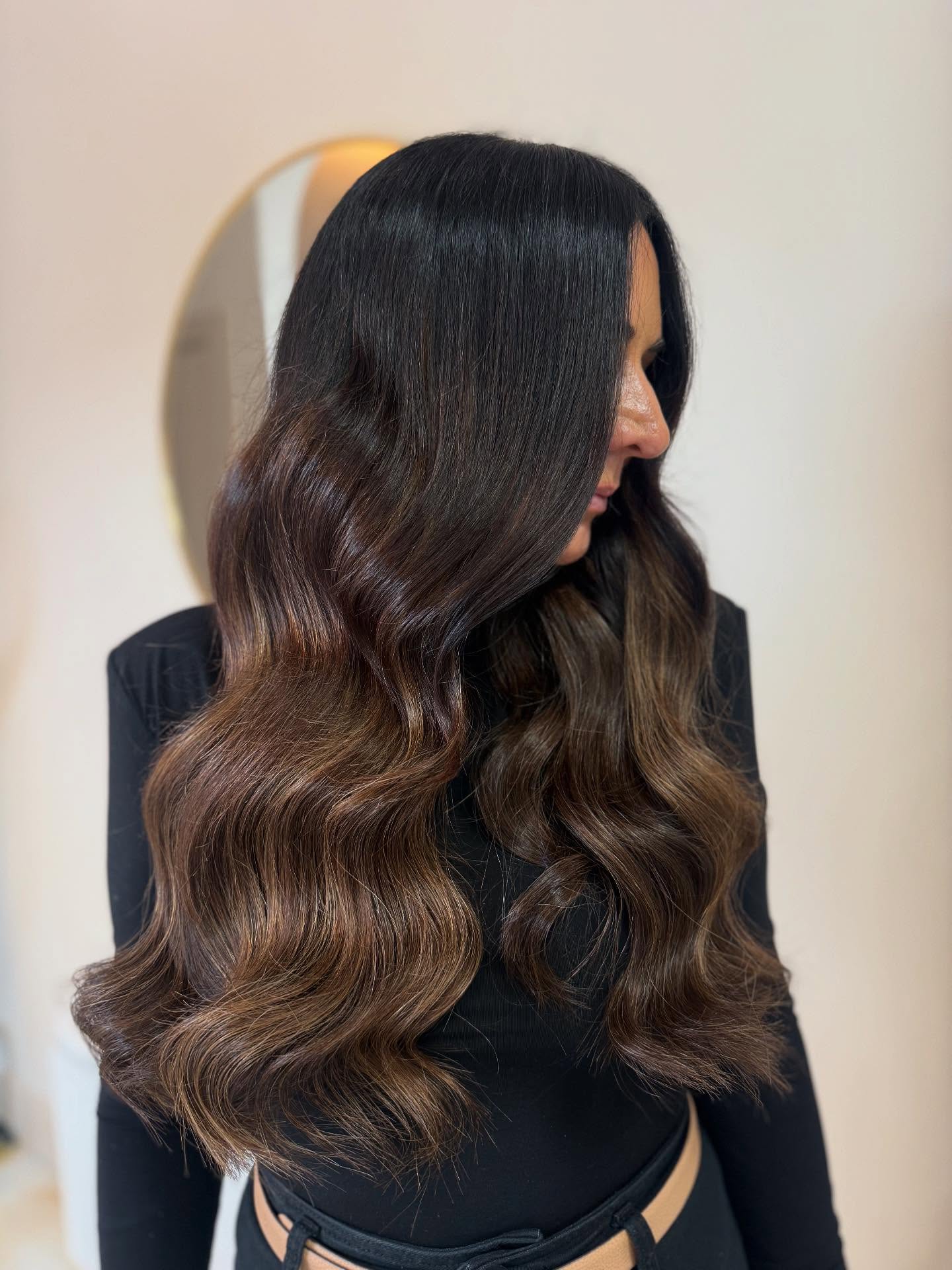 Gorgeous Long Beachy Waves with Warm Undertones