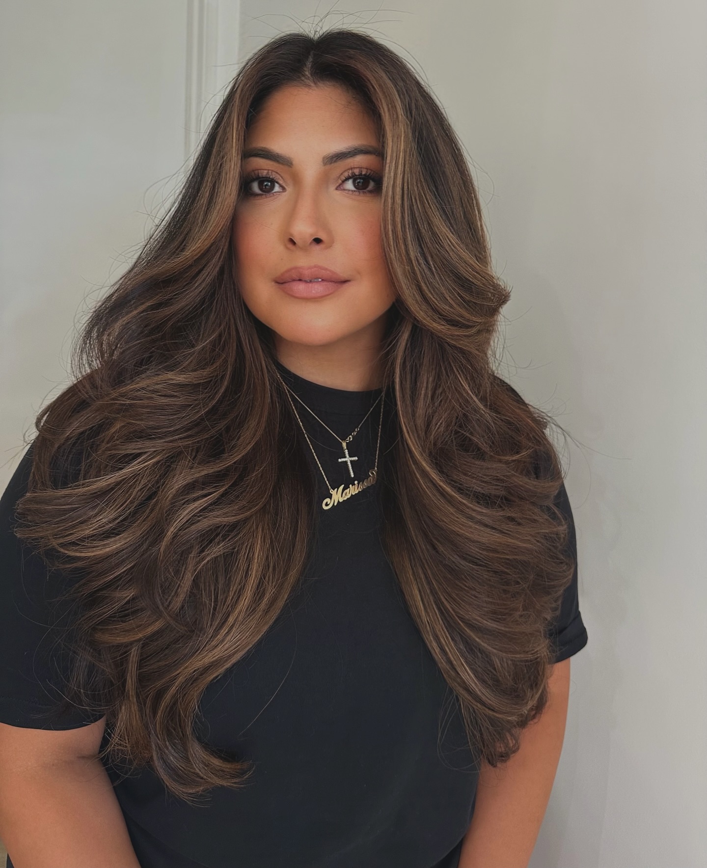 Luxurious Caramel Waves with Subtle Ombré