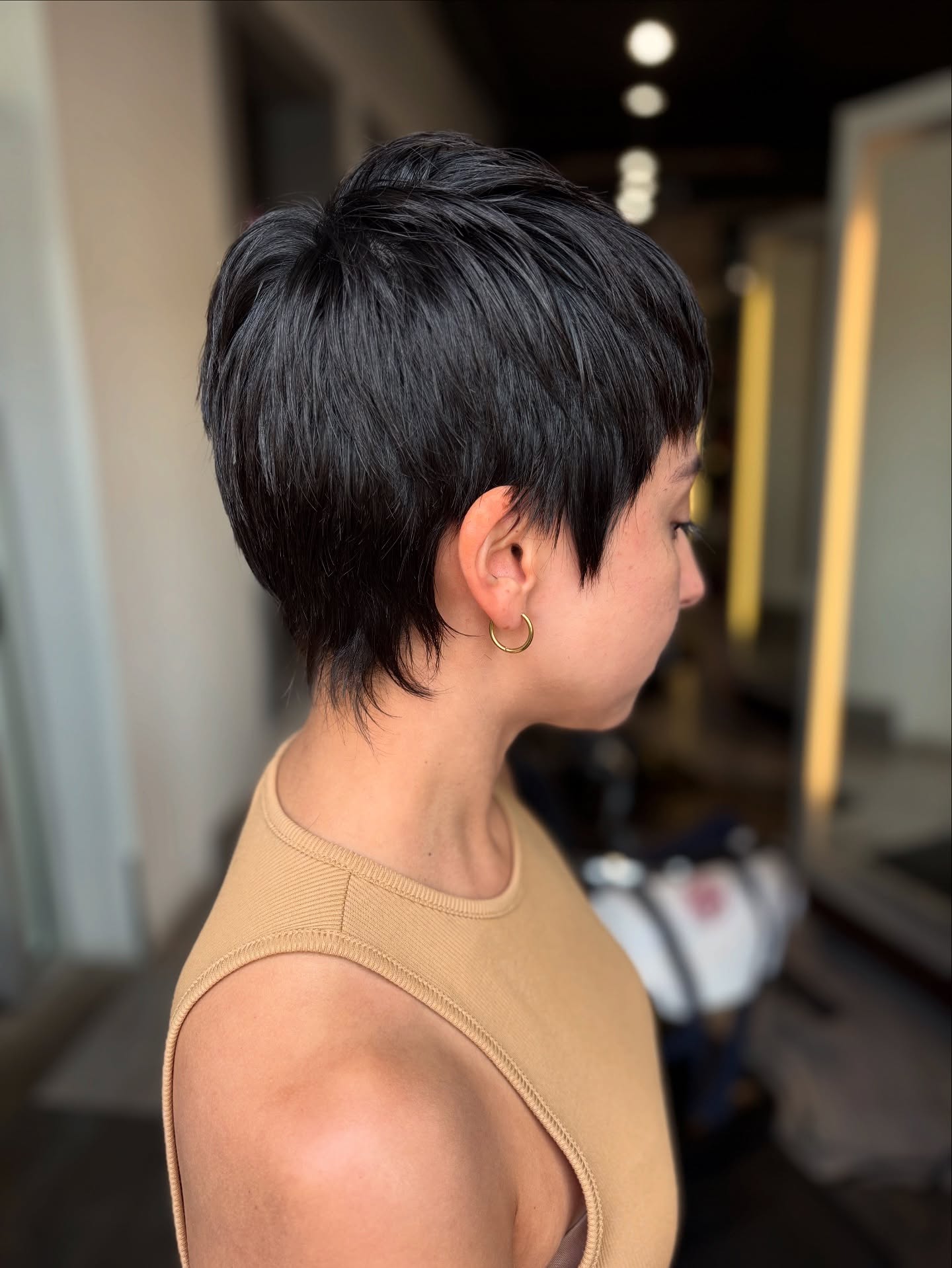 Modern Textured Mullet with Edgy Layers