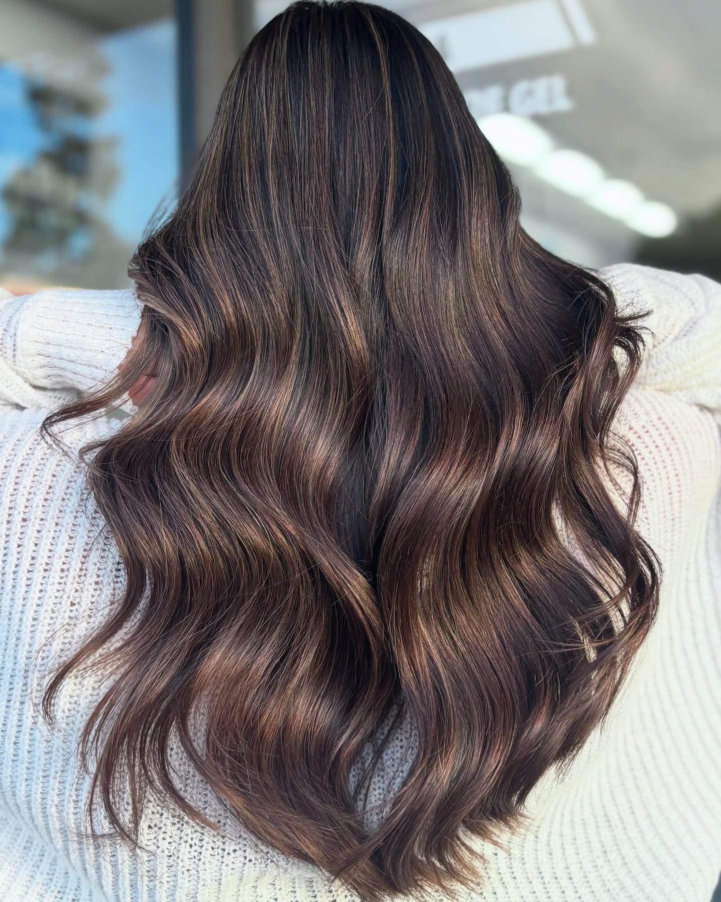 Radiant Mushroom Bronde with Luscious Waves
