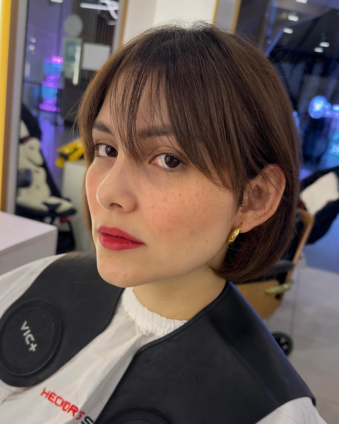 Sleek Straight Bob with Soft Bangs