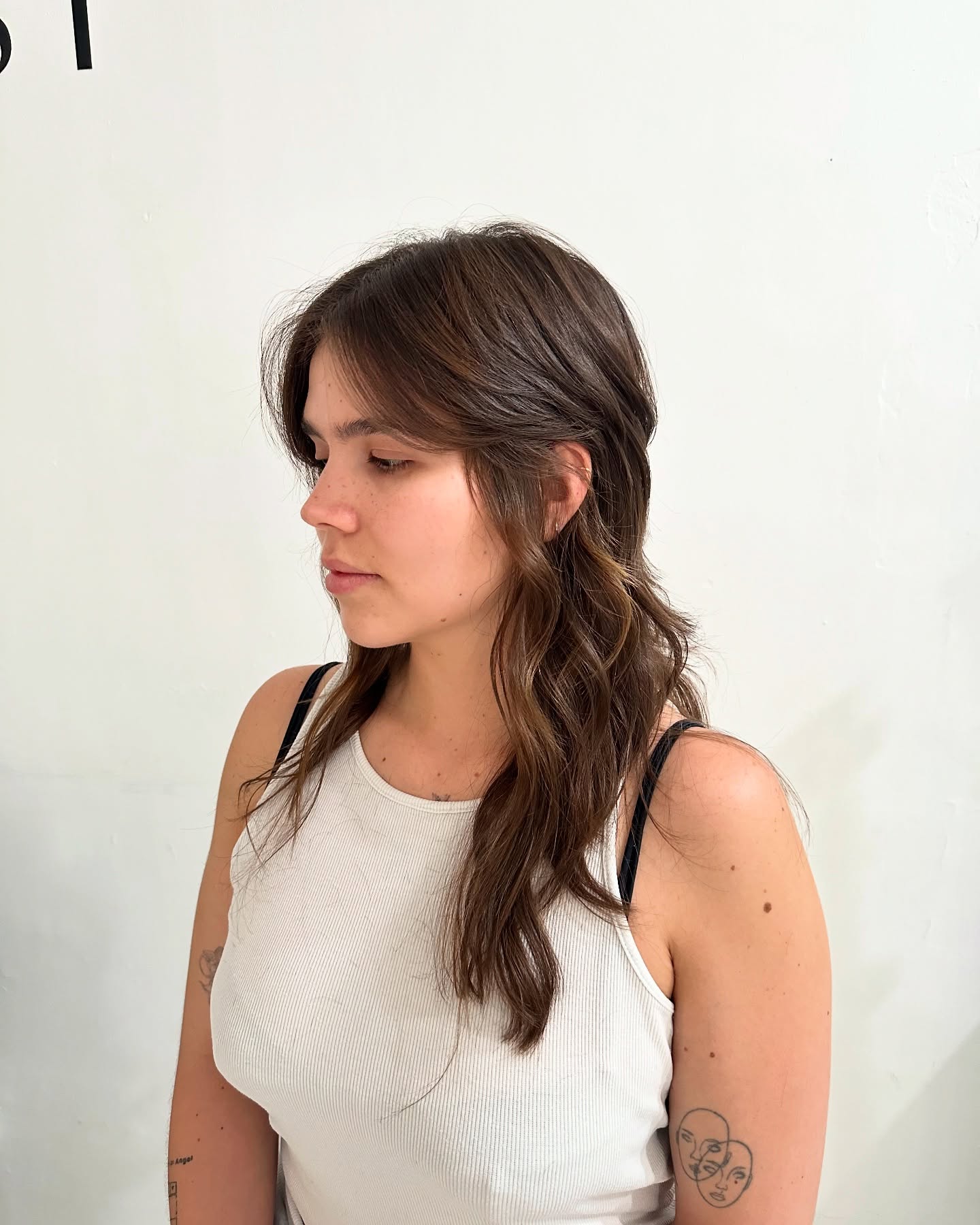 Soft Textured Mullet with Gentle Waves