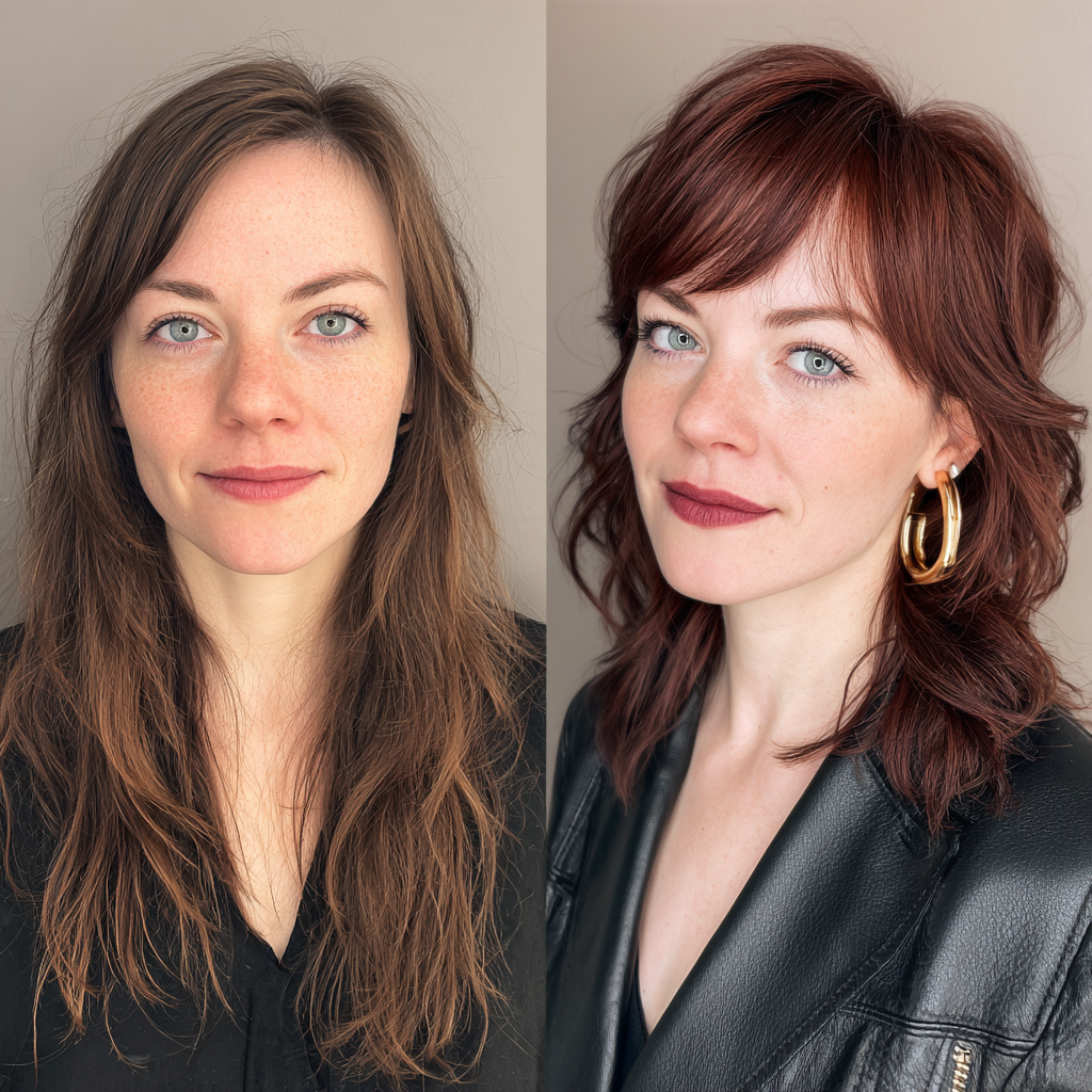 Stylish Soft Mullet with Textured Layers