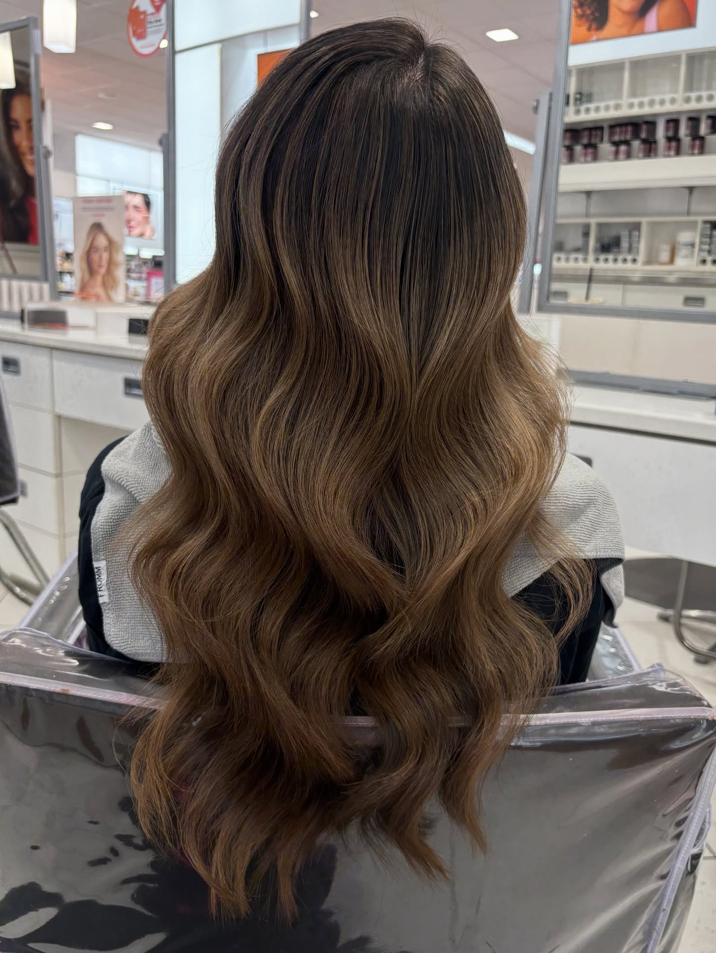 Sunkissed Chestnut Waves with Soft Layering
