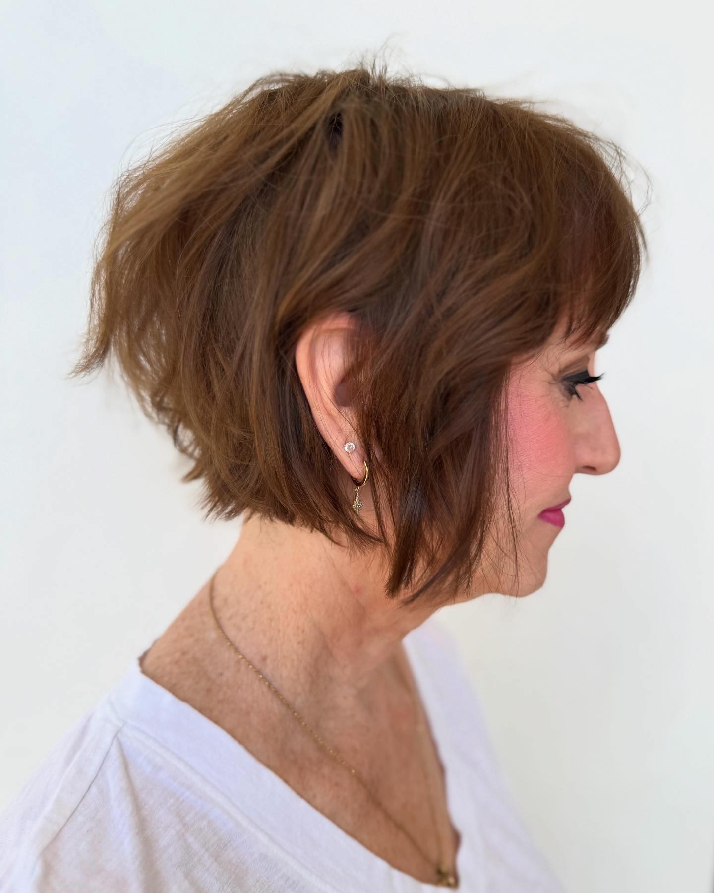 Textured French Bob with Lively Layers