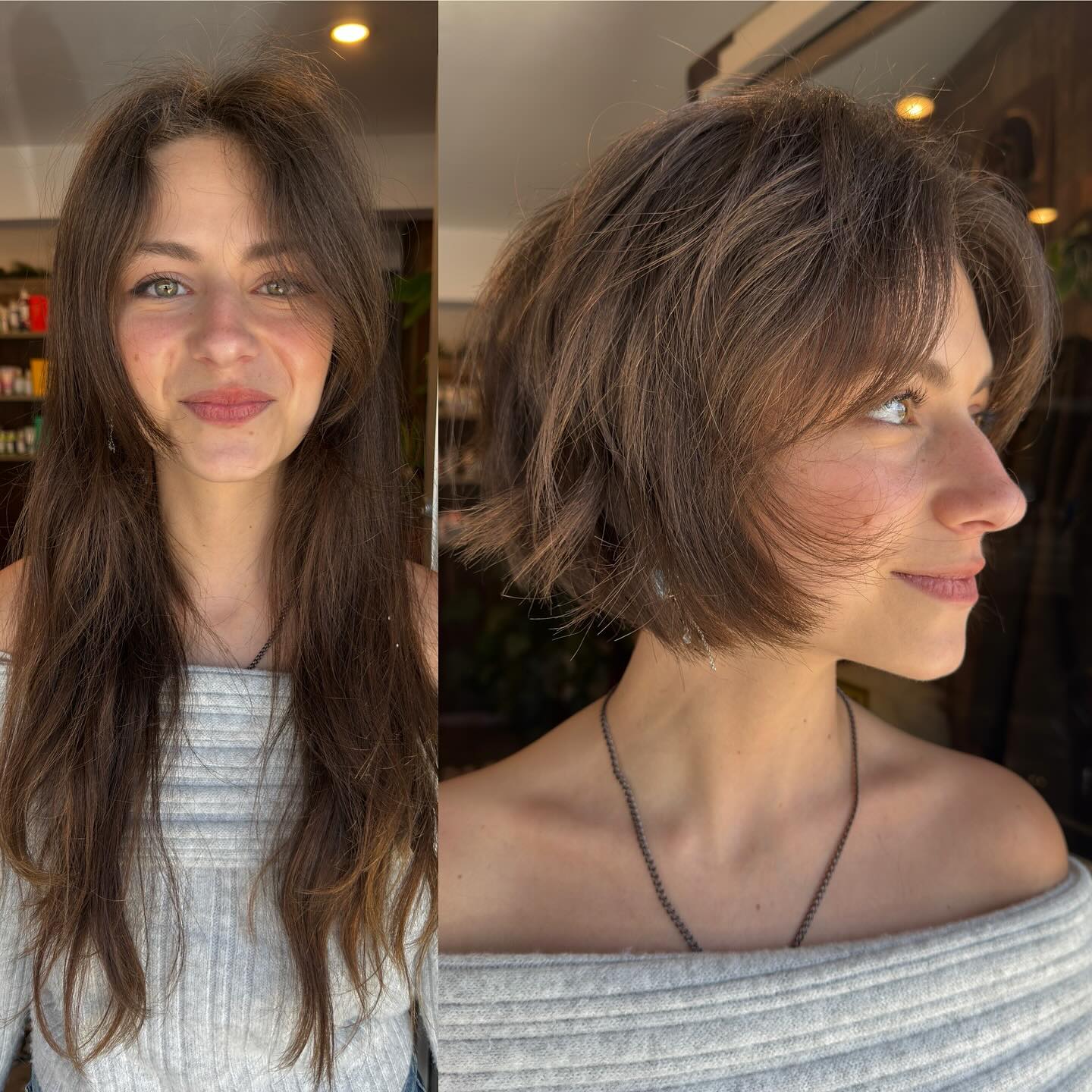 Textured Modern French Bob with Subtle Layers