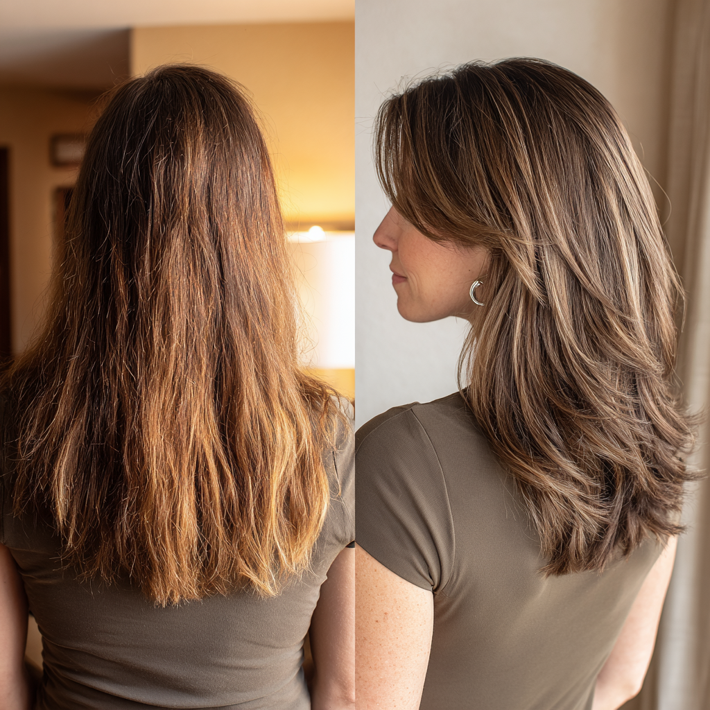 Textured Mushroom Bronde with Soft Layers