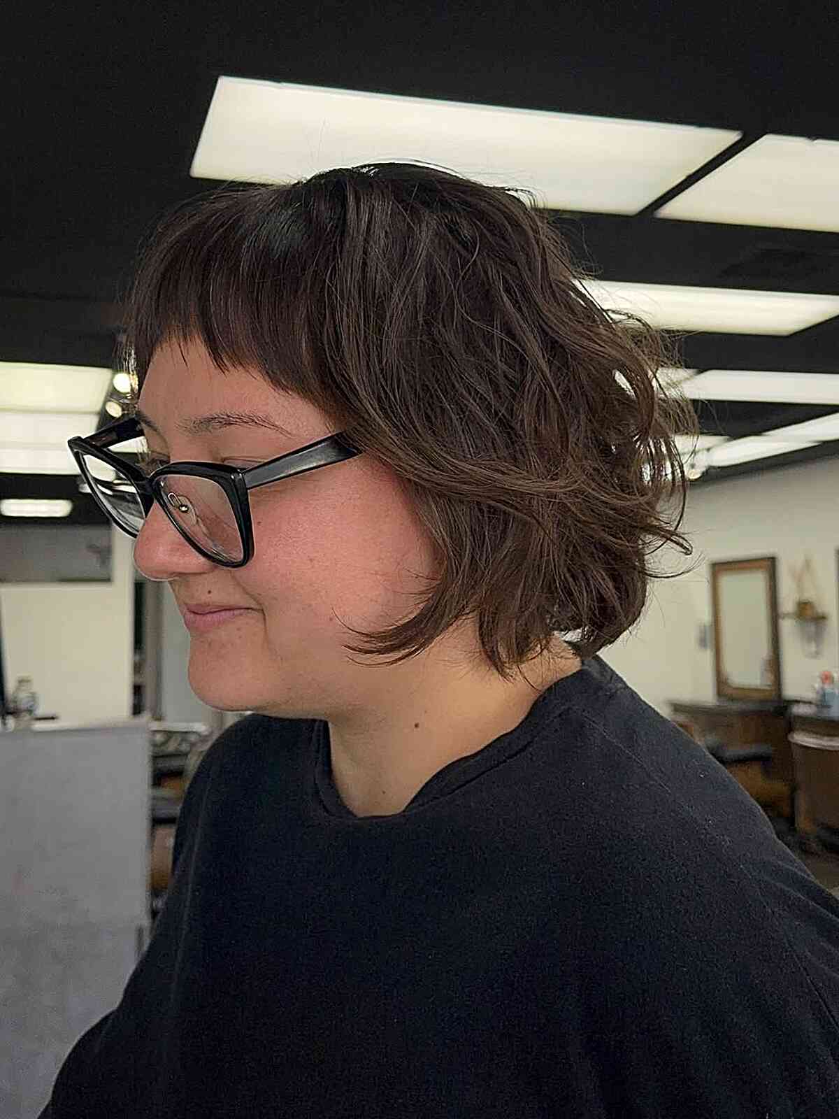 Textured Shaggy Bob with Soft Layers