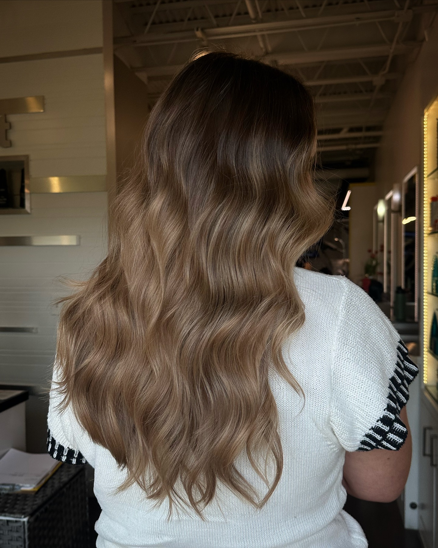 Wavy Mushroom Bronde with Lush Texture