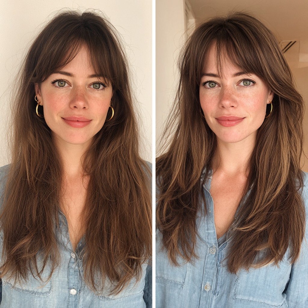 Windswept Chestnut Layers with Fringe