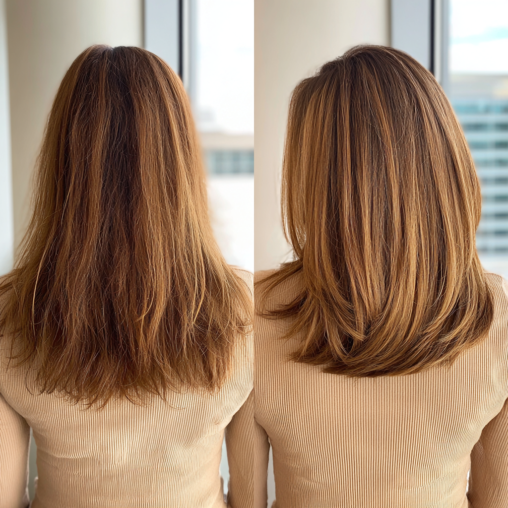 Chic Bronde Hair with Subtle Layered Dimensions