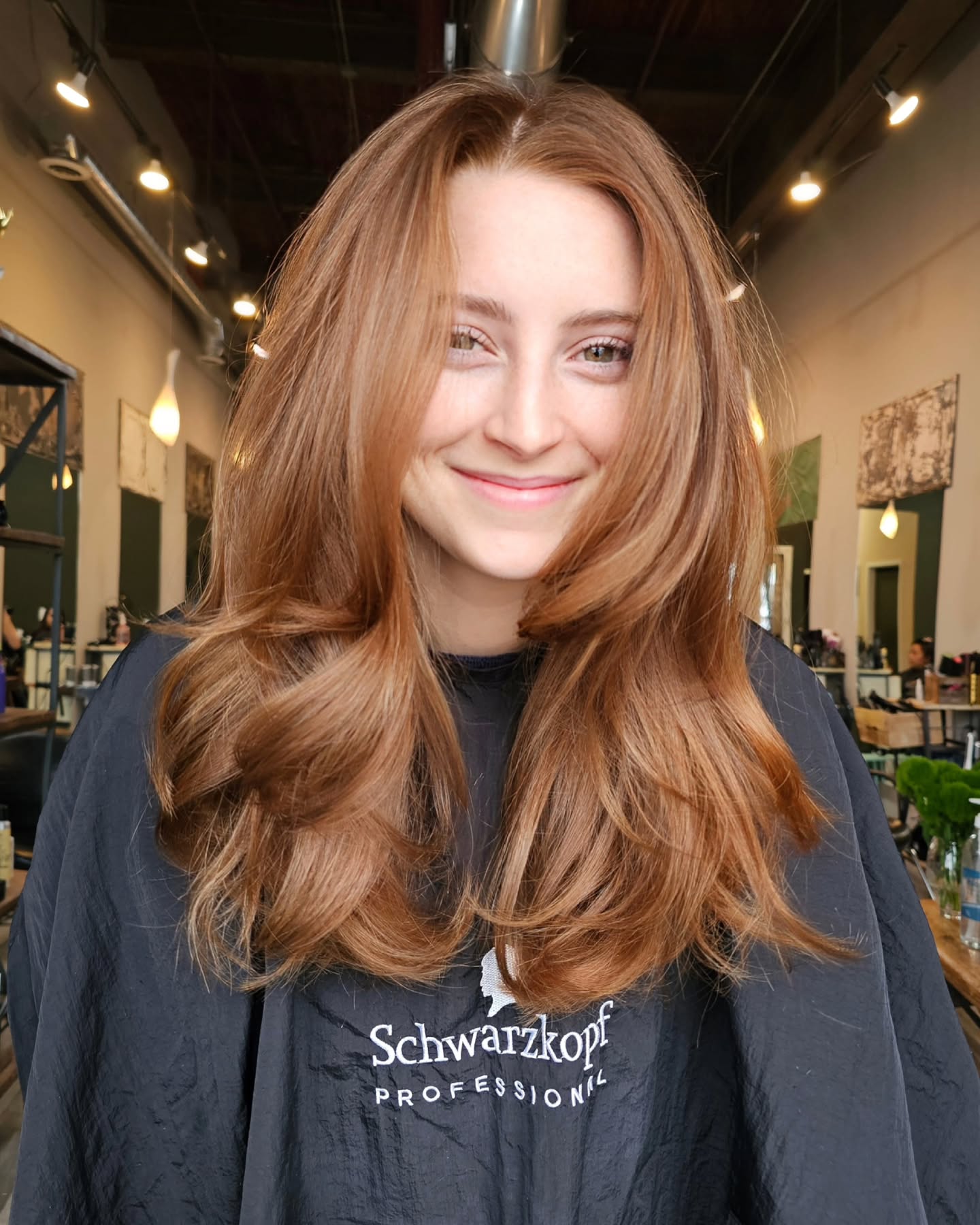 Effortless Copper Tousled Layers