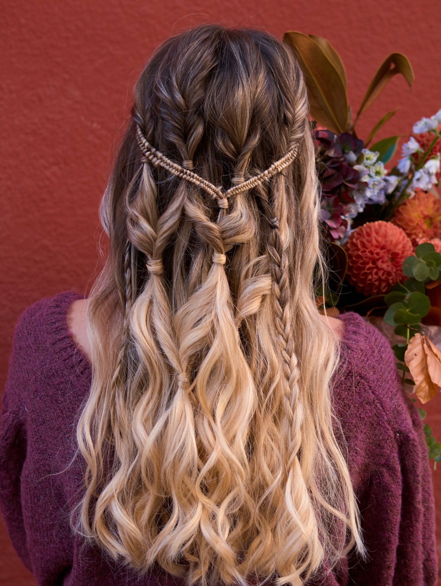 Bohemian Blonde Twist with Intricate Braided Accents