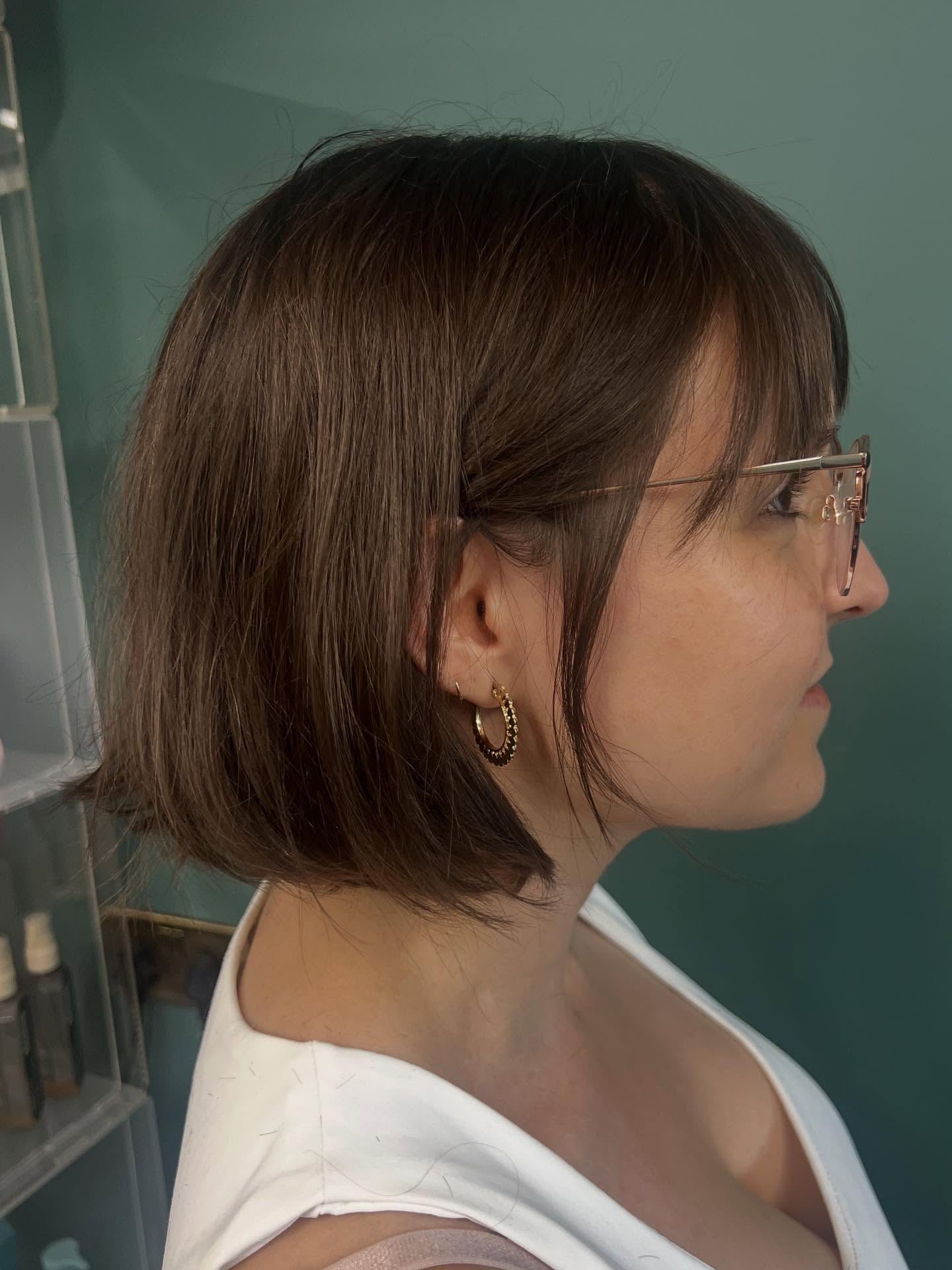 Chic Textured Bob with Soft Bangs