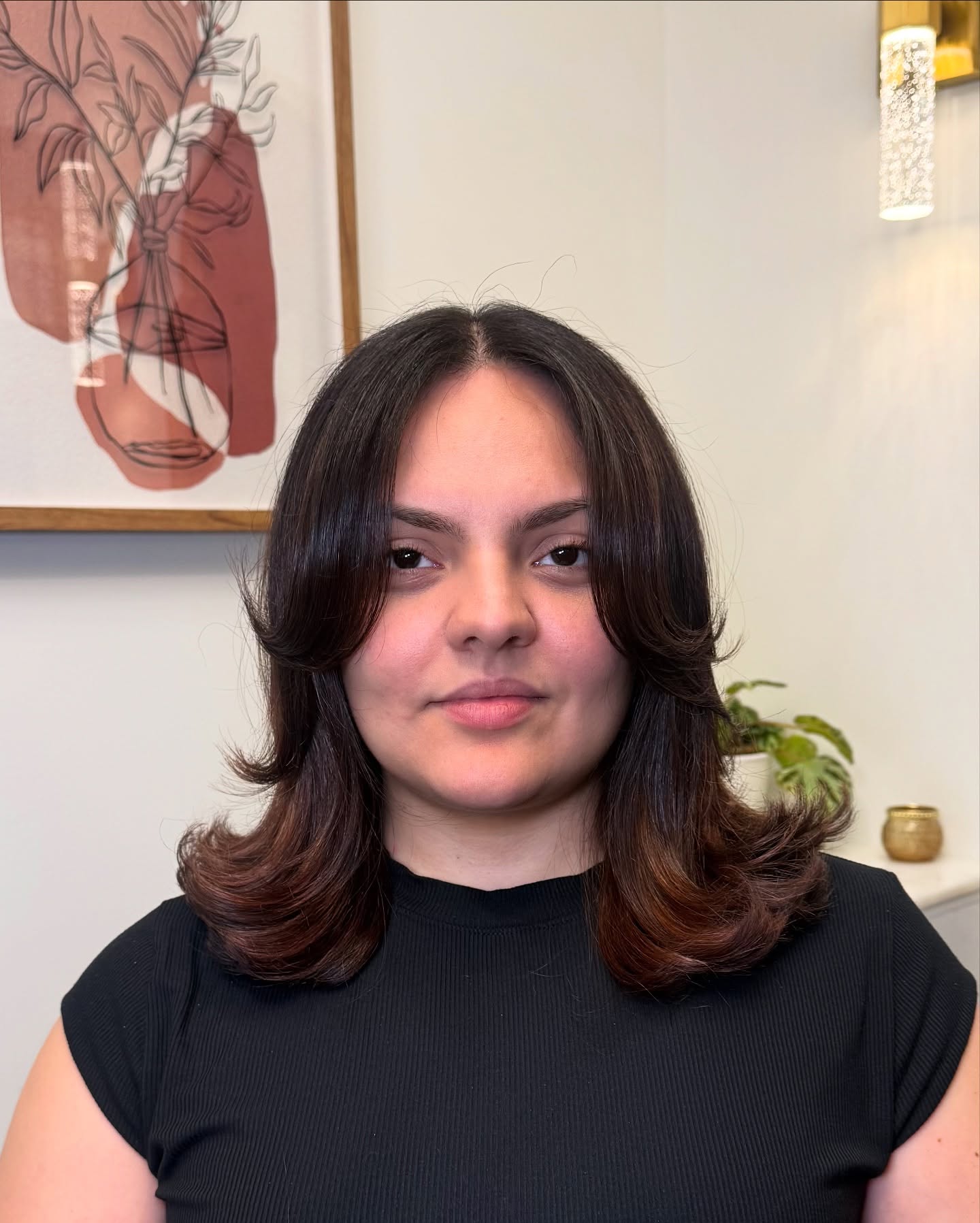 Classic Layered Mid-Length Bob with Subtle Flicks