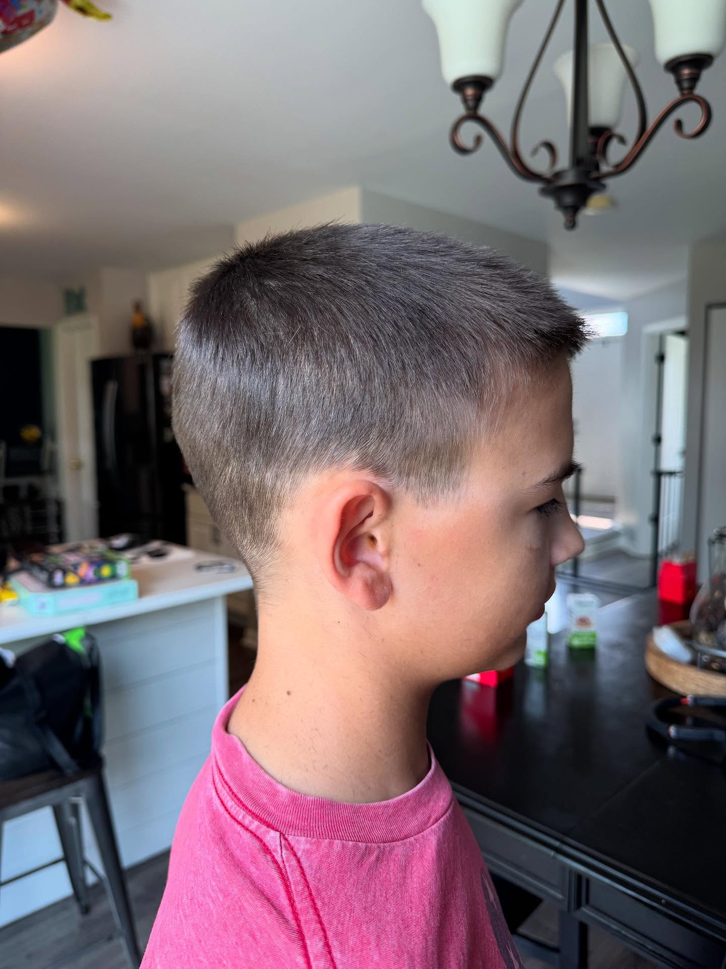 Classic Short Textured Cut with Tapered Sides