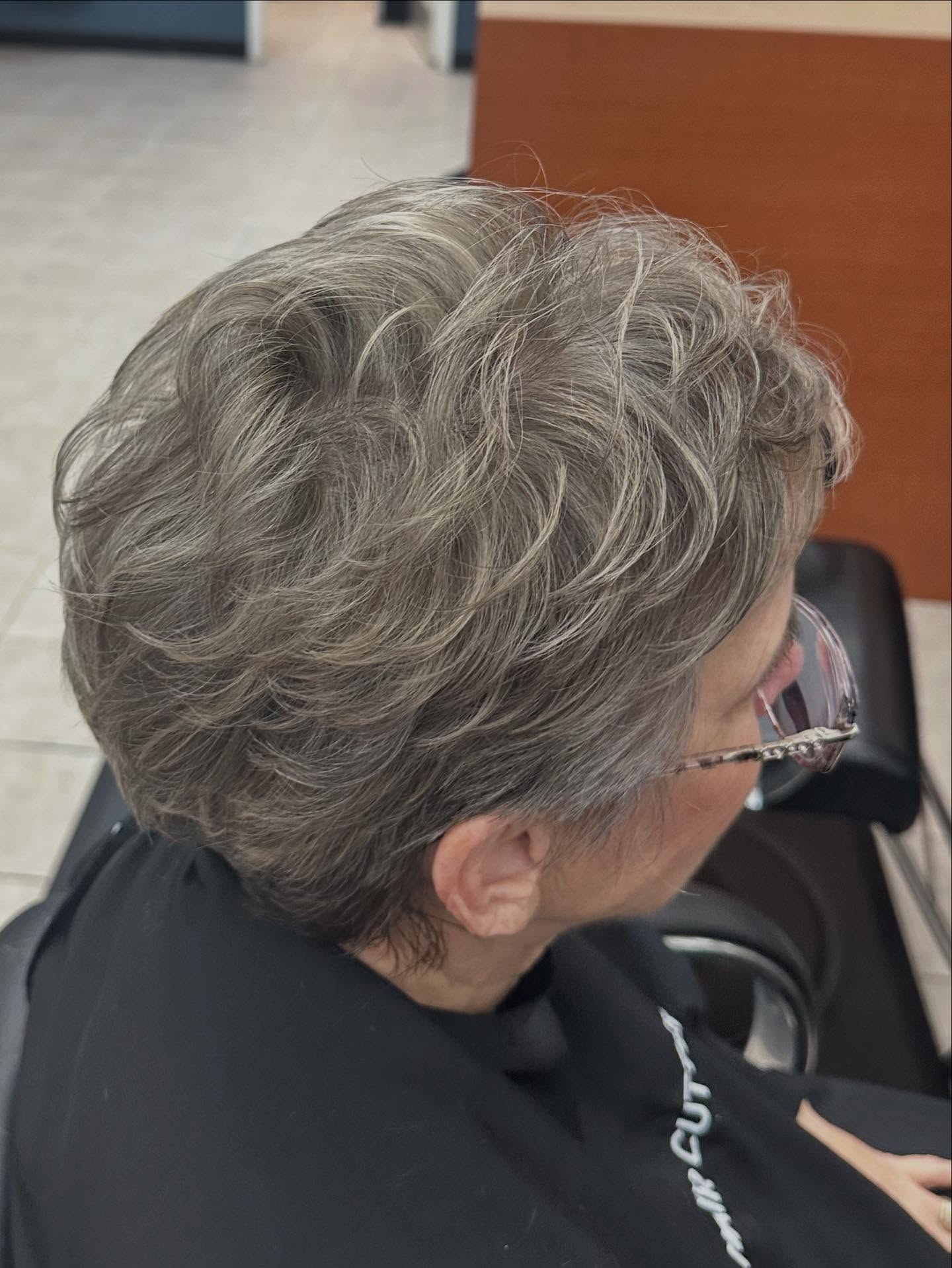 Flowing Silver Waves with Natural Texture