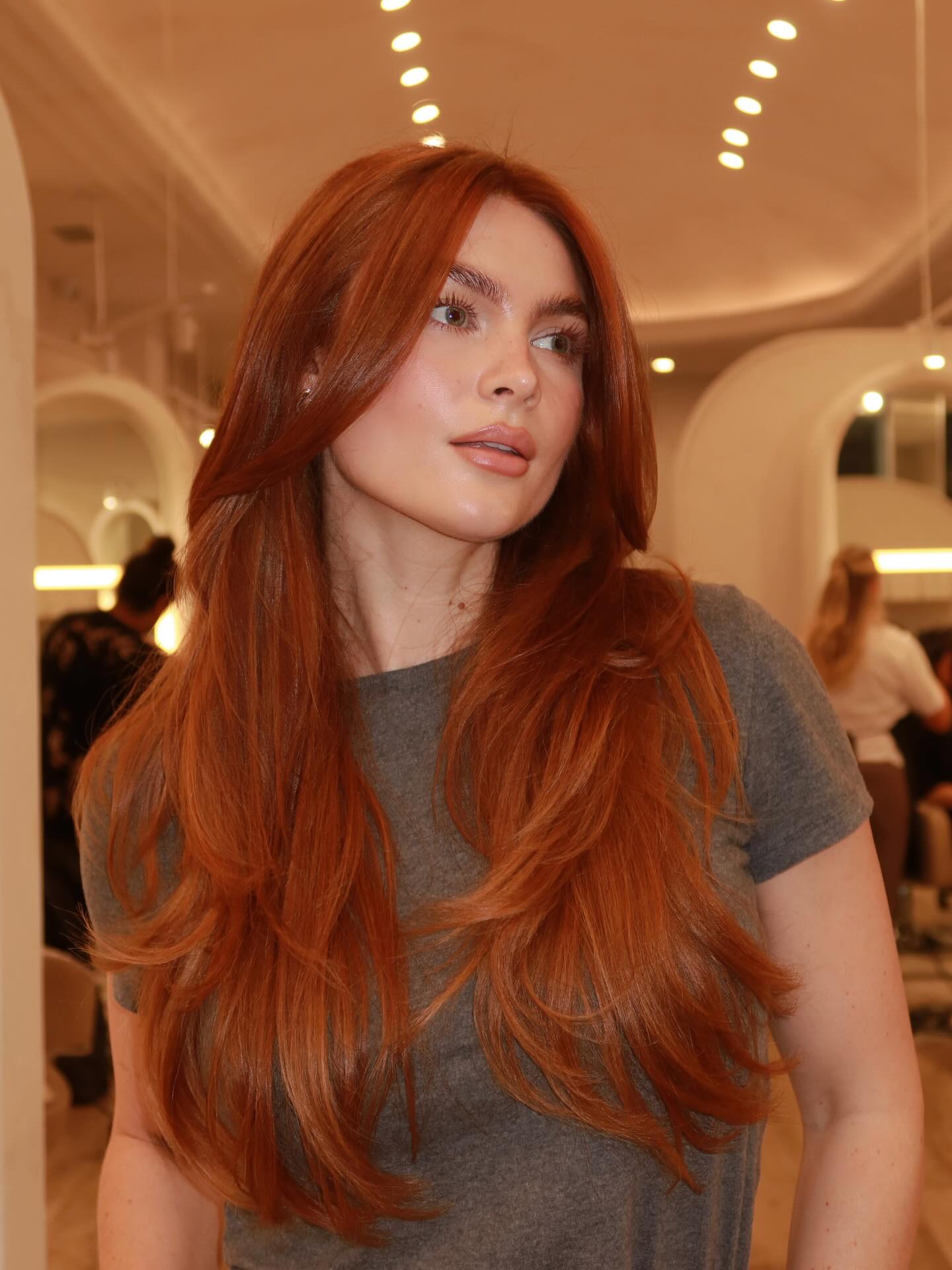 Luxurious Long Copper Waves