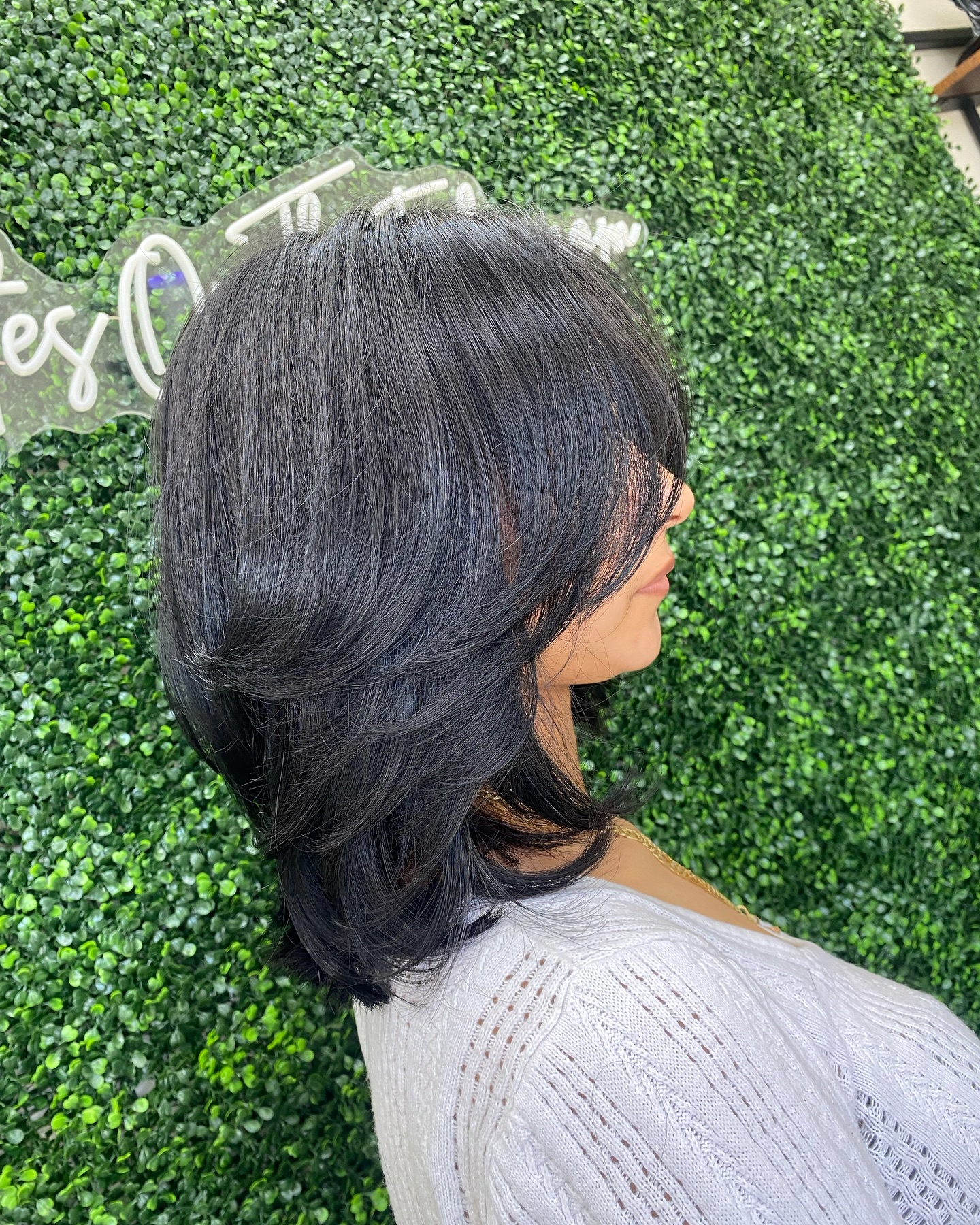 Modern Layered Mid-Length Bob with Soft Volume