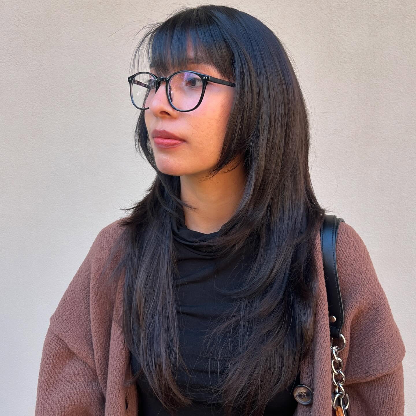 Modern Long Wolf Cut with Subtle Face-Framing Layers