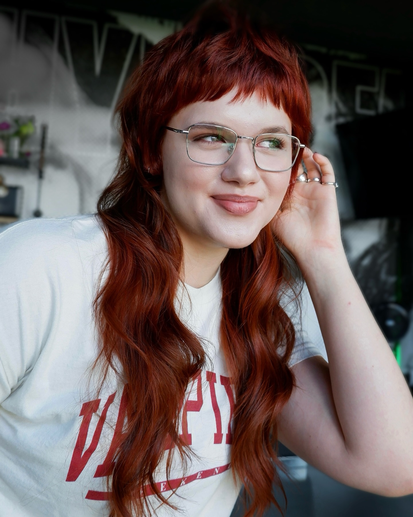 Rich Sunset Red Layered Waves