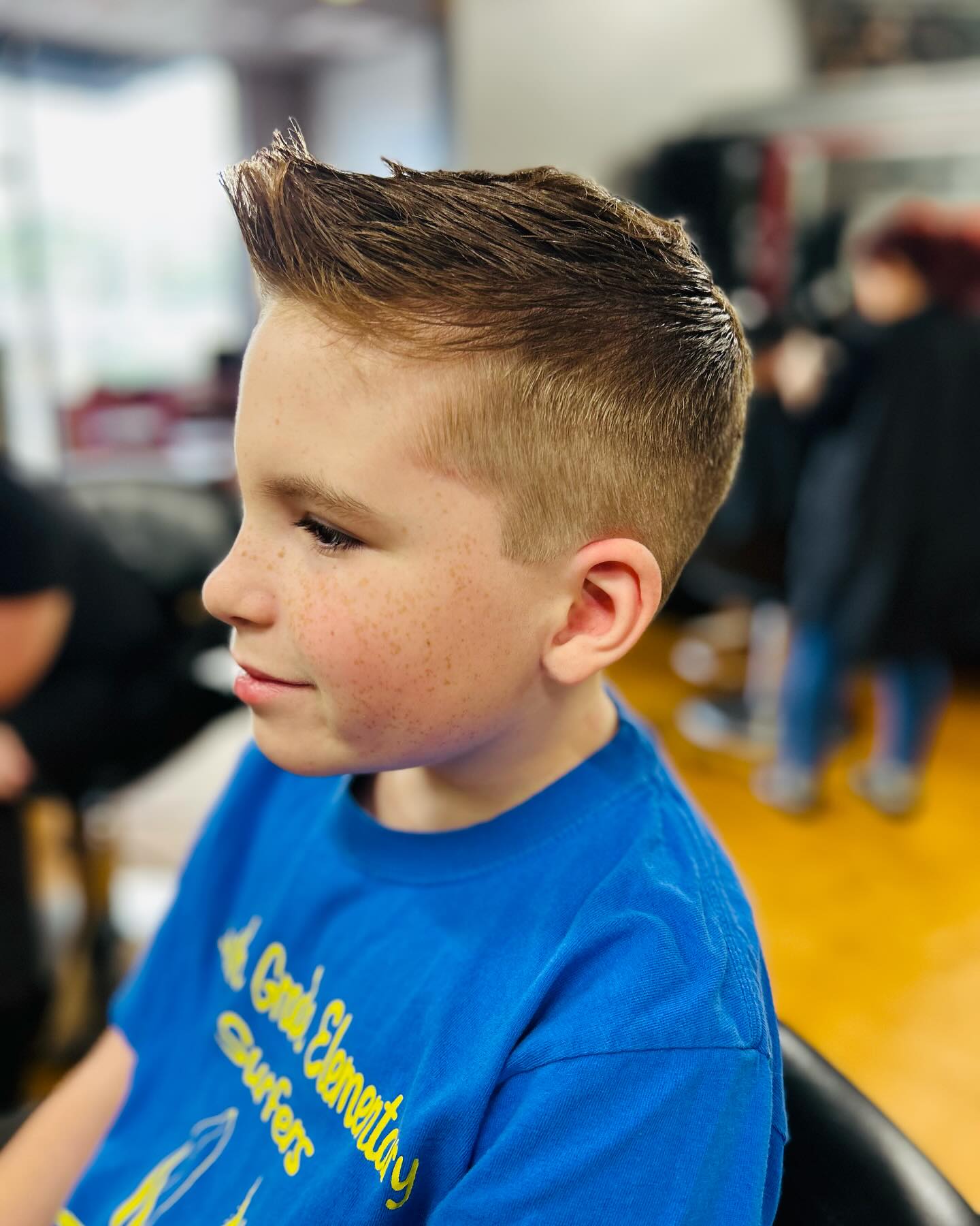 Stylish Textured Pompadour with Tapered Sides