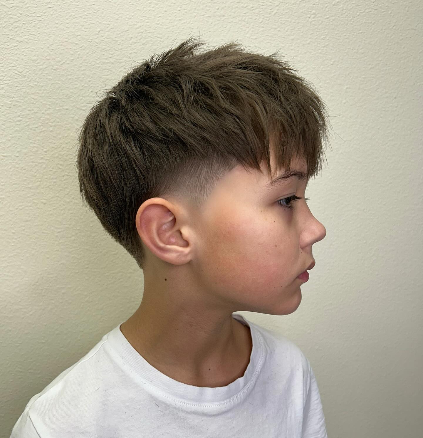 Textured Crop with Faded Sides