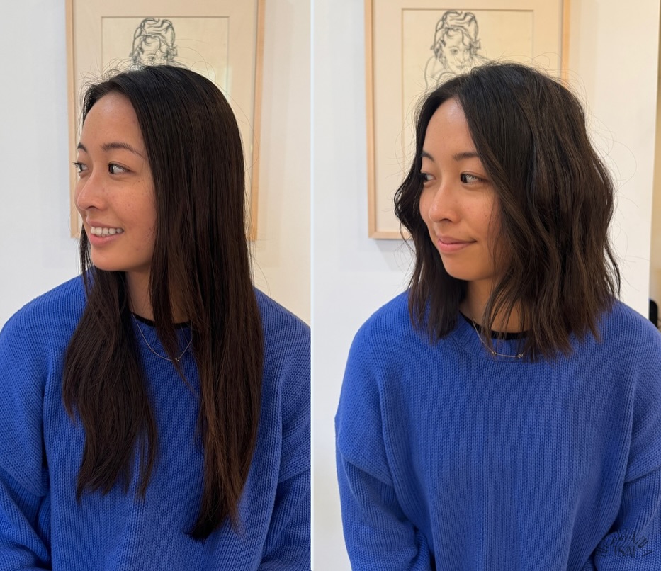 Textured Mid-Length Bob with Effortless Waves
