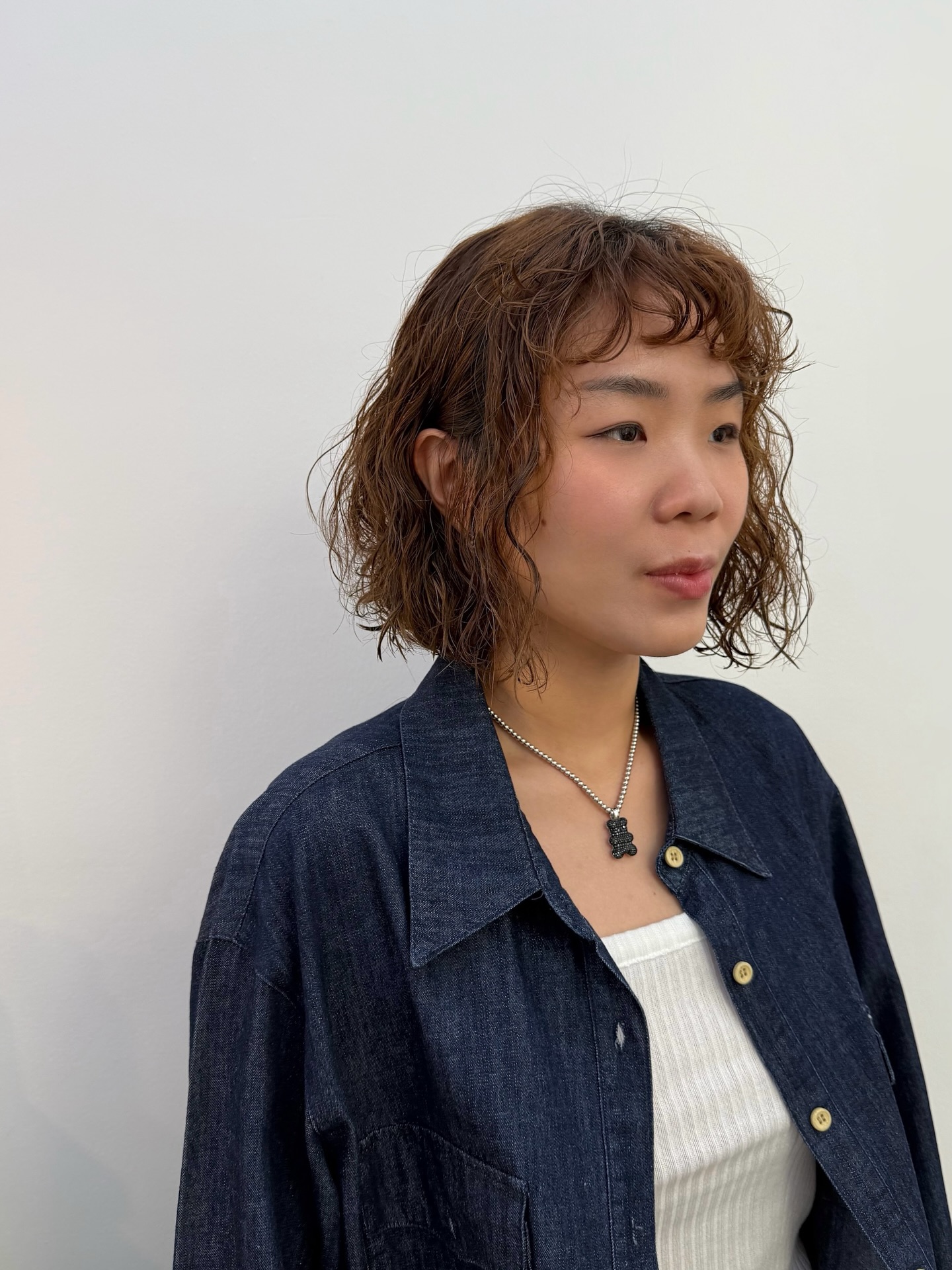 Chic Textured Bob with Soft Fringe