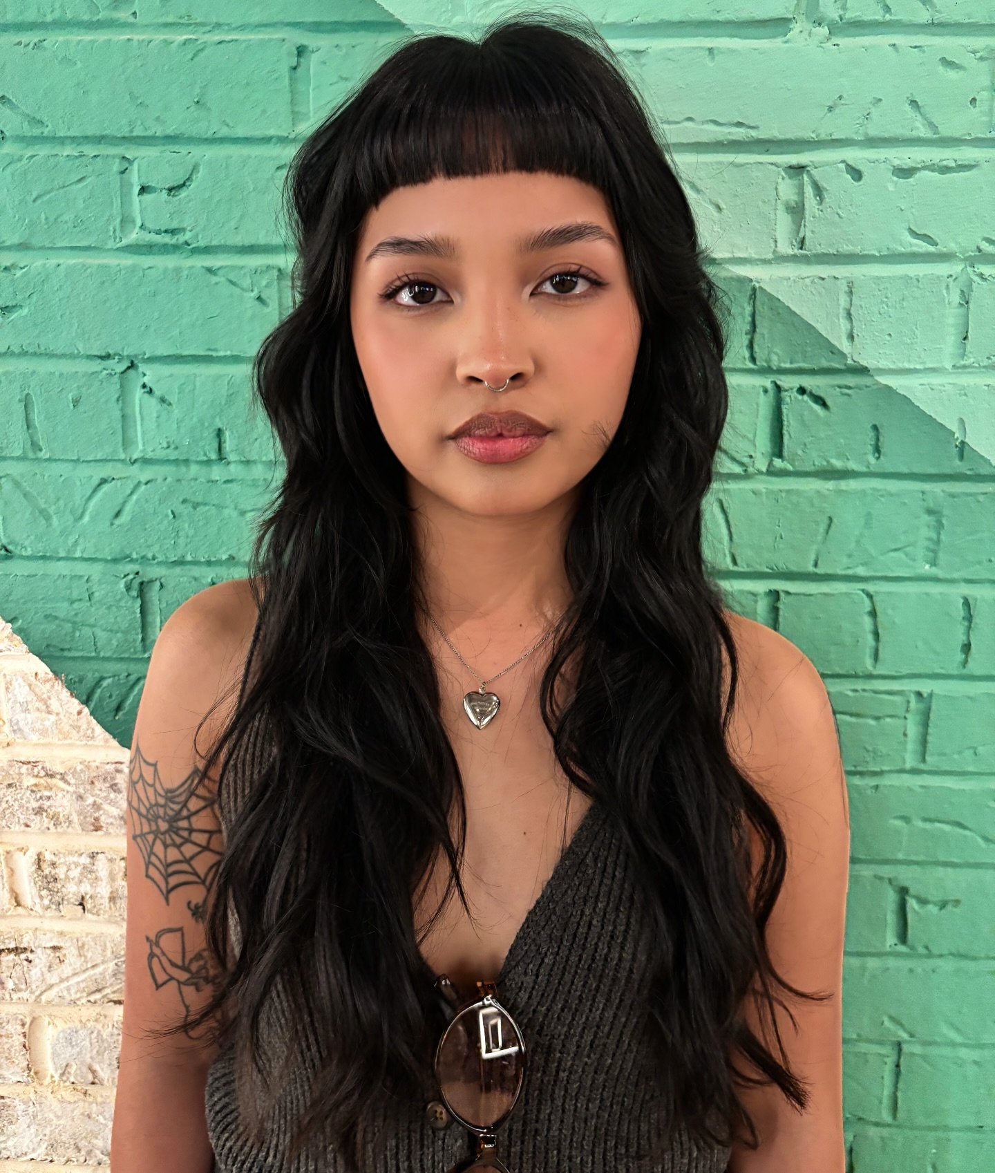 Edgy Textured Long Waves with Bold Fringe