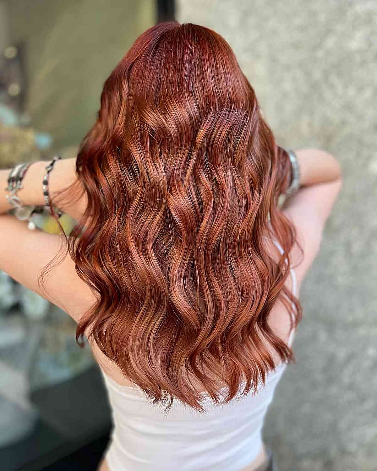 Gorgeous Copper Waves with Natural Texture