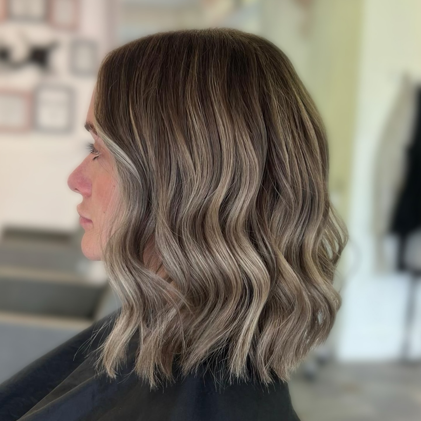 Smokey-Ash Balayage with Soft Waves