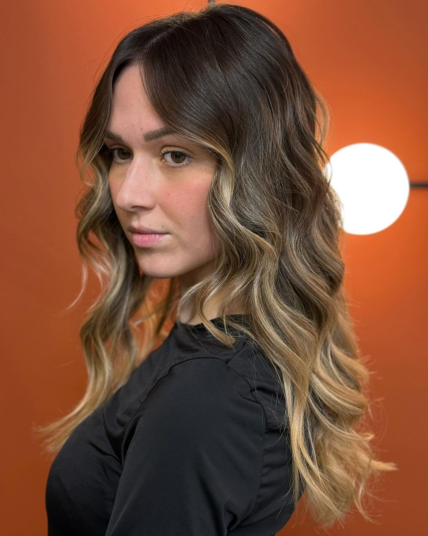 Soft Espresso Base with Beachy Blonde Highlights