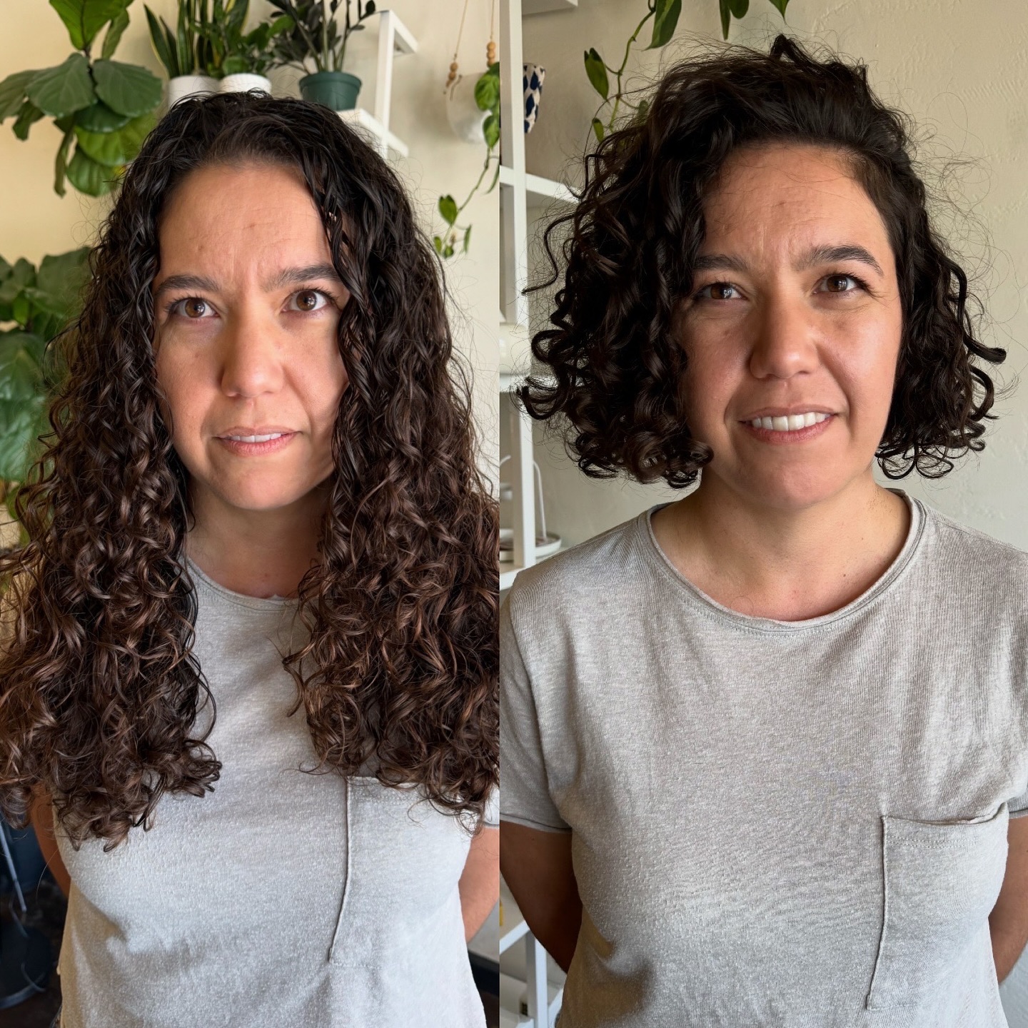 Chic Short Curly Lob with Defined Curls